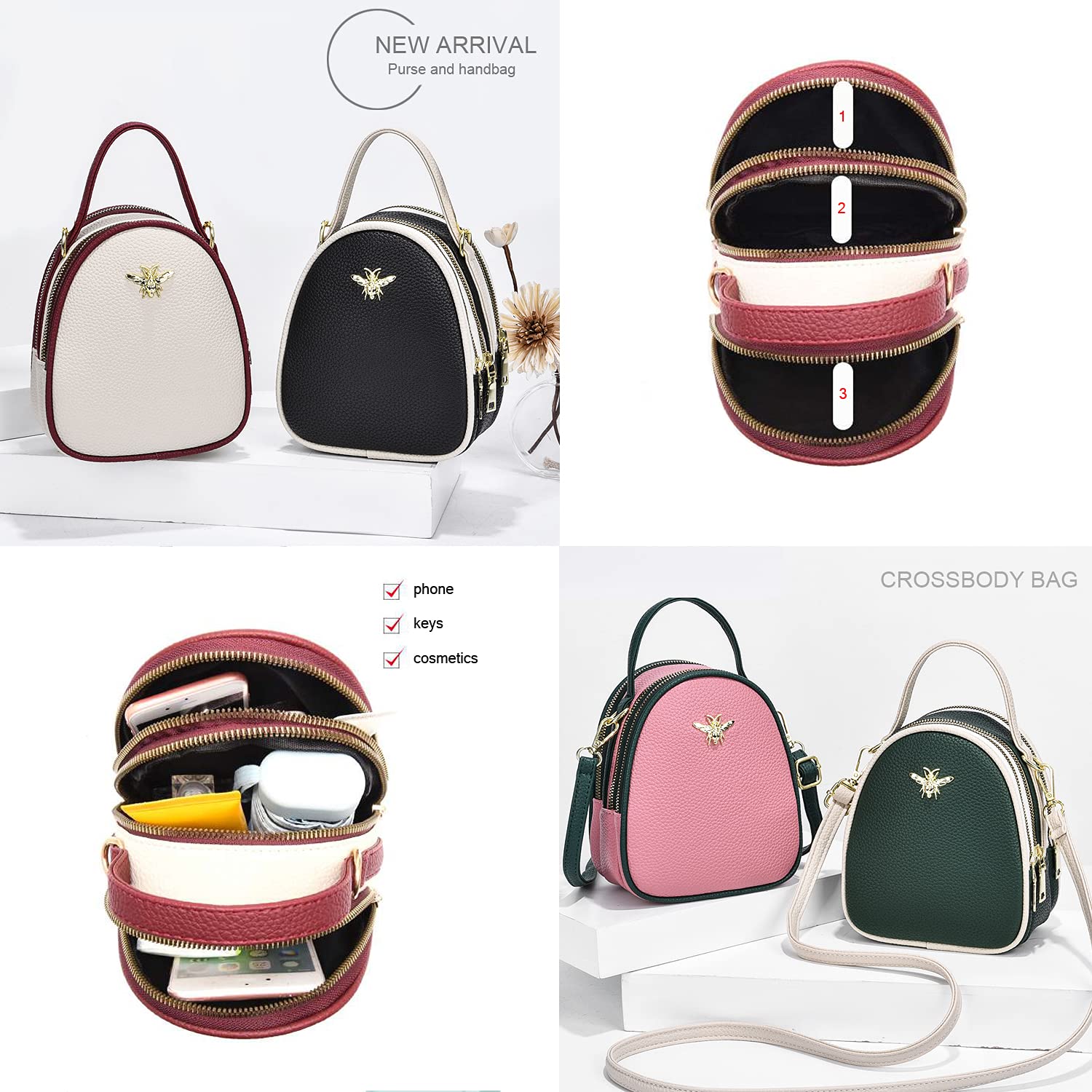 Lightweight Crossbody Bag for Women - Stylish Phone Purse for Daily Use