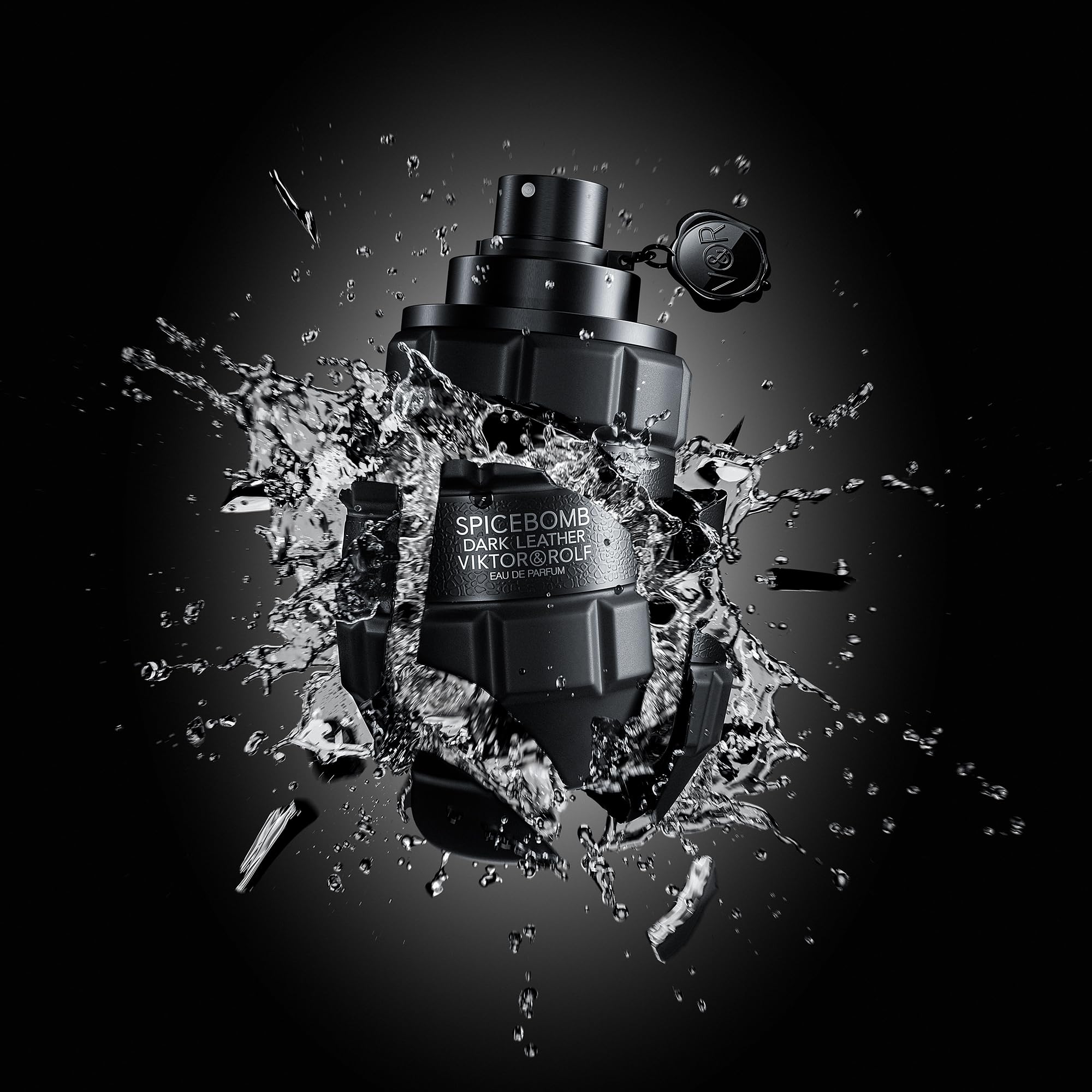 Viktor&Rolf Spicebomb Dark Leather Eau de Parfum for Men - Woody Spicy Cologne with Leather, Incense & Musk Notes - 3 Fl Oz - Perfect for Date Night & Special Occasions