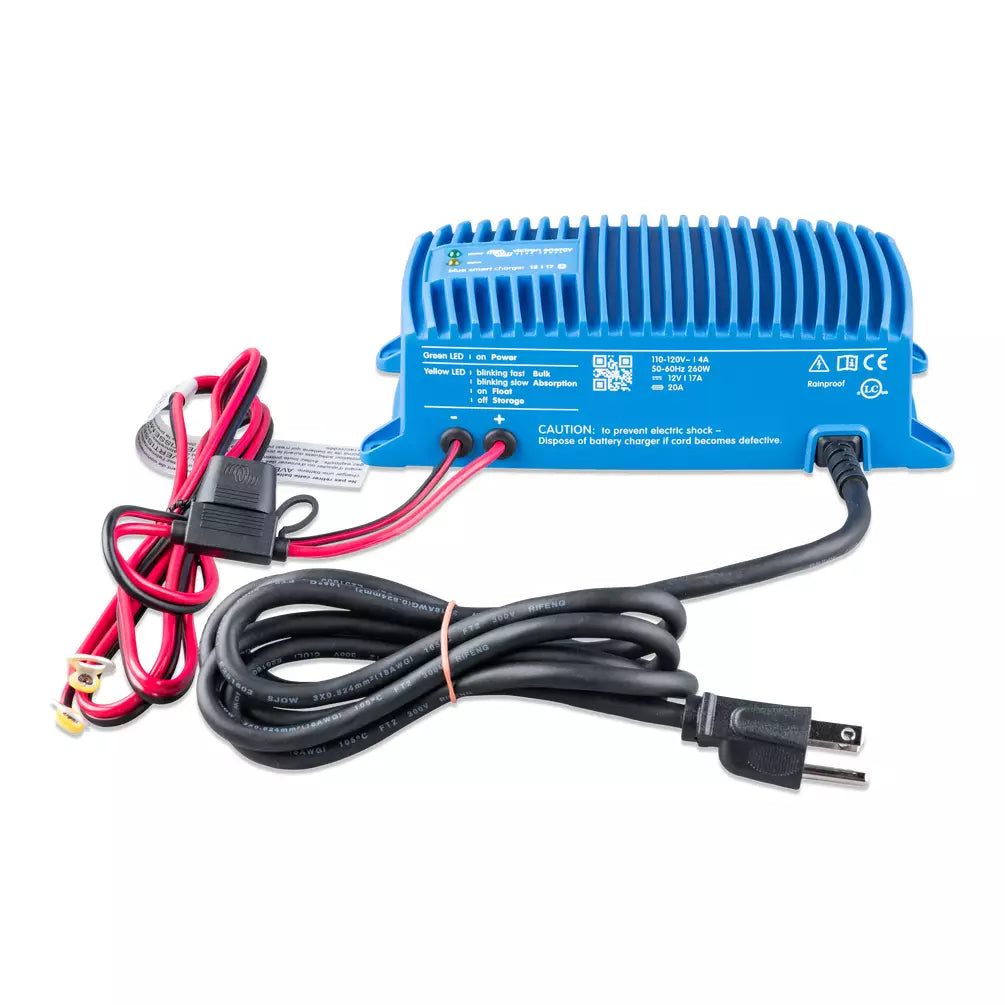 Victron Blue Smart IP67 Waterproof Battery Charger - 12V/24V Marine, RV, Solar Power Charging for Boats, Cars, and Outdoor Adventures