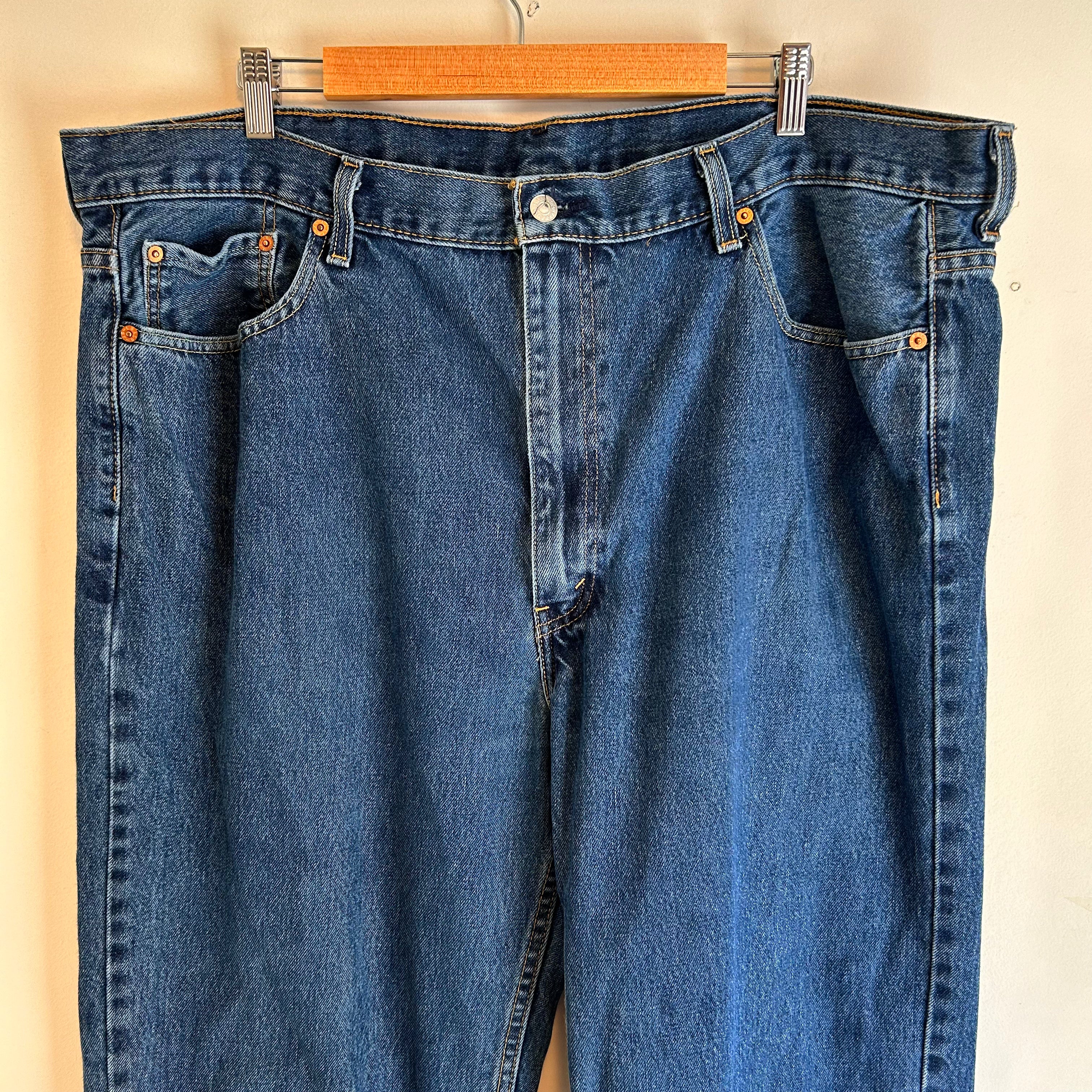 Levi's 550 Relaxed Fit Jeans for Men - Dark Wash Denim (Size 42) | Comfortable Casual Wear for Everyday & Work