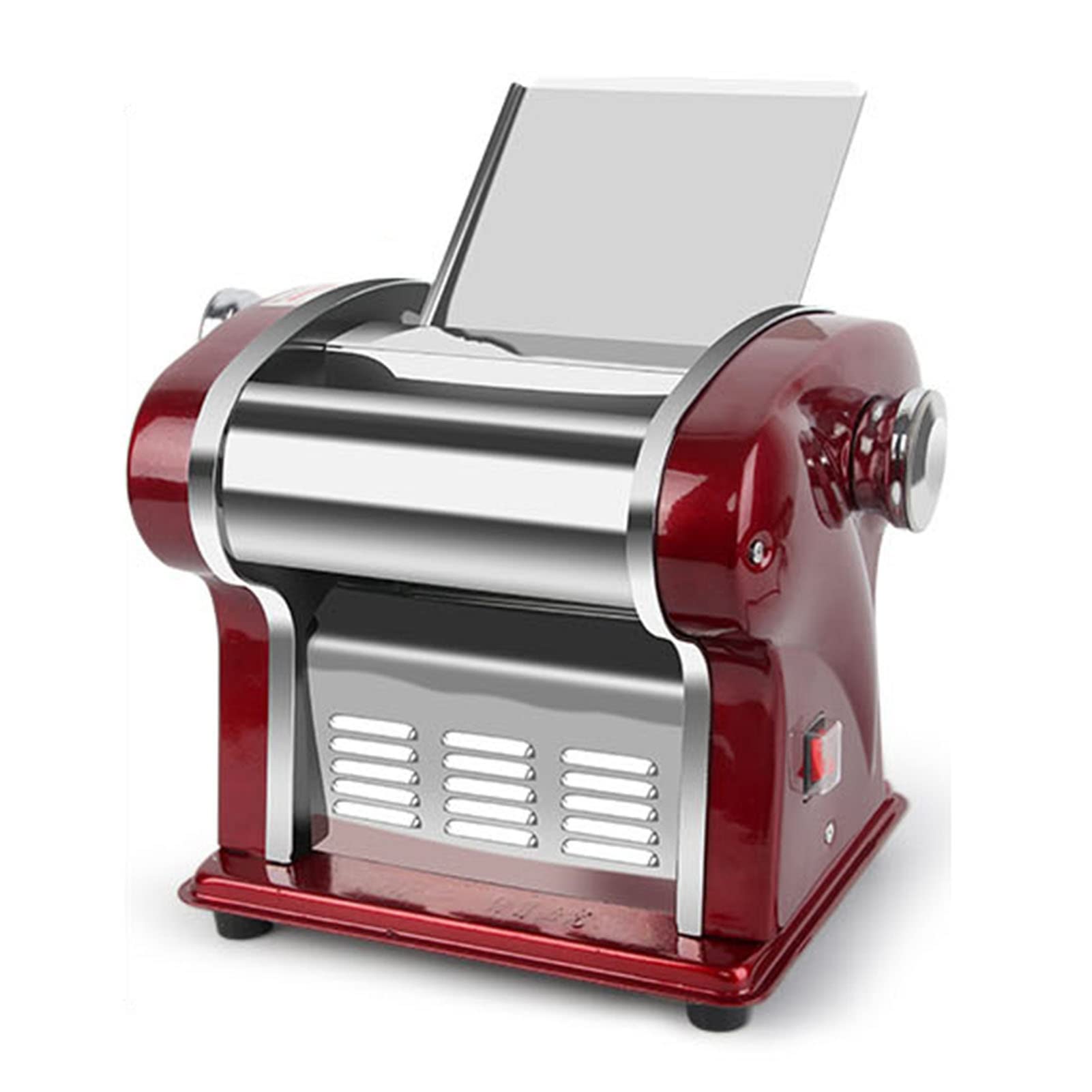 Electric Pasta Maker Machine - Stainless Steel Pasta Roller with Adjustable Thickness, Washable Aluminum Alloy Roller & Cutters - Perfect for Homemade Spaghetti, Fettuccini, Dumpling Wrappers - Ideal for Italian Cuisine, Family Cooking & Restaurant Use