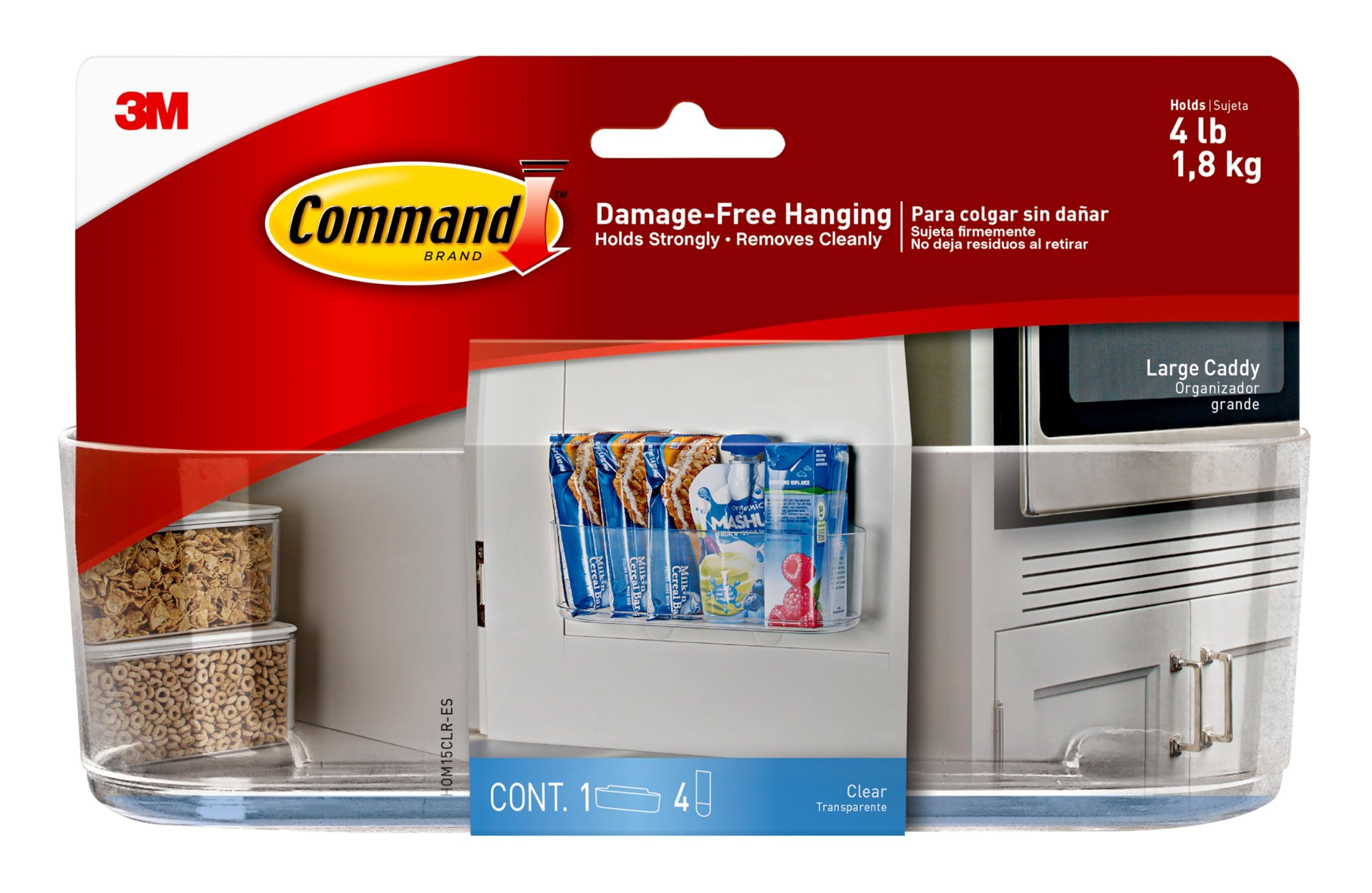 Command Large Wall Mount Caddy - Holds up to 4 lbs (8.6