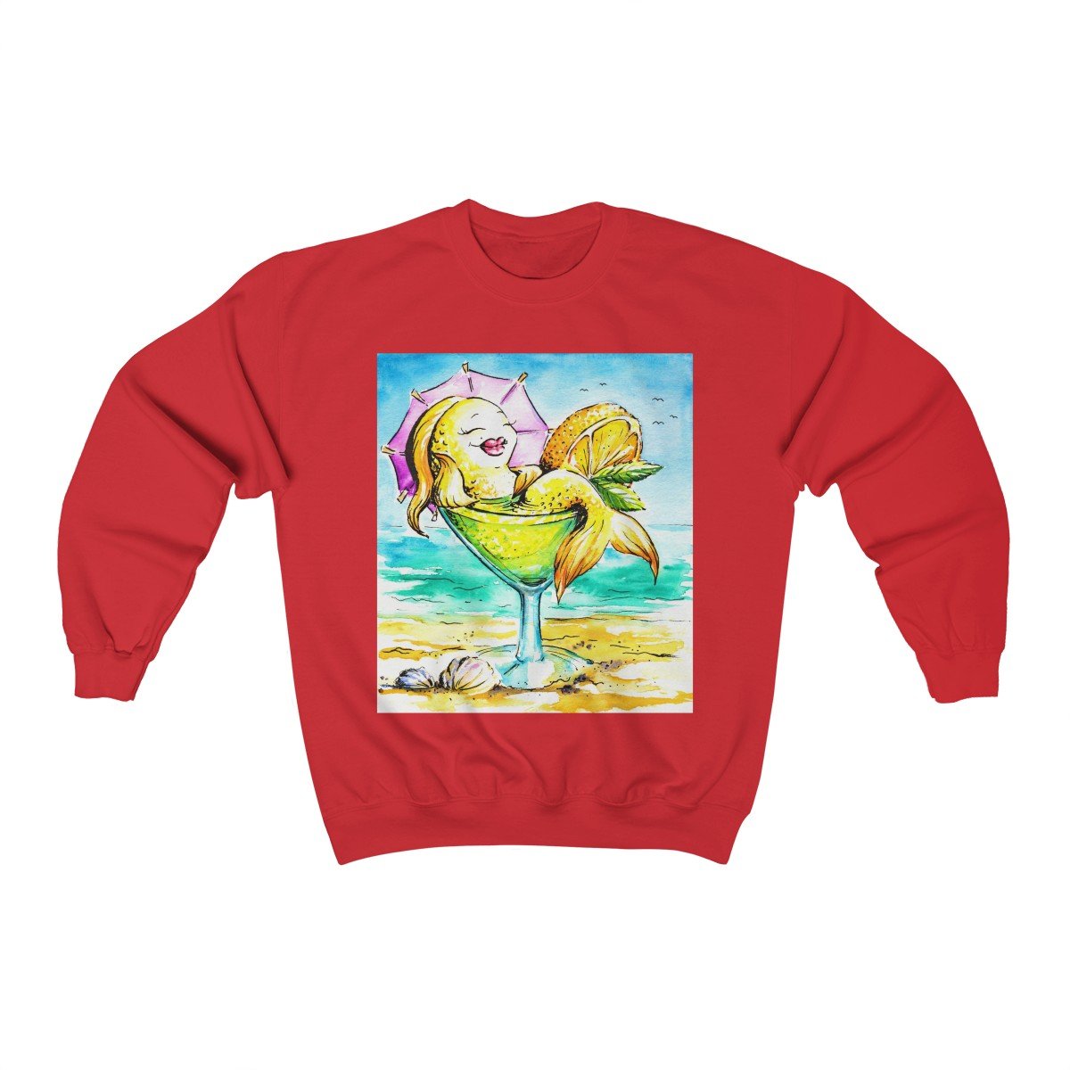 Happy Hour At The Beach Sweatshirt - Comfortable Pullover Hoodie for Women & Men - Perfect for Beach Parties, Vacations and Casual Outings