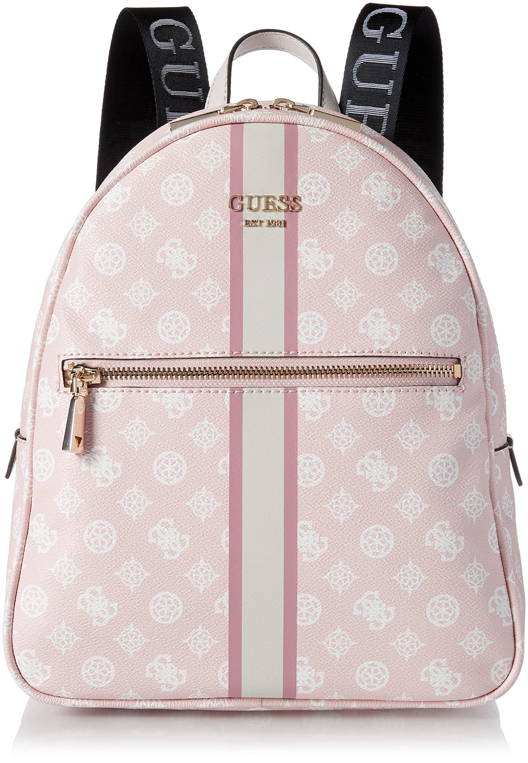 GUESS Women's Vikky Backpack - Pink Logo Multi, One Size US - Stylish College Backpack for School, Travel & Everyday Use
