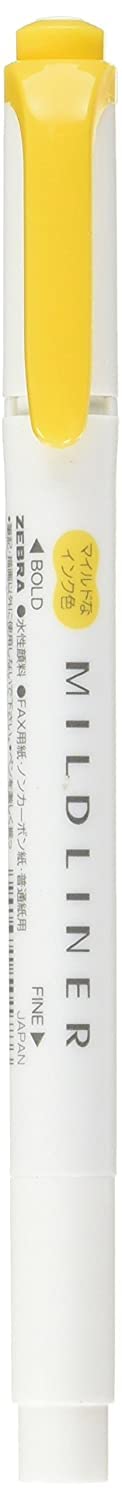 Zebra MildLiner Highlighter Pen - Mild Gold (WKT7-MGO) - Pastel Yellow Marker for Bible Journaling, Note Taking & School Supplies