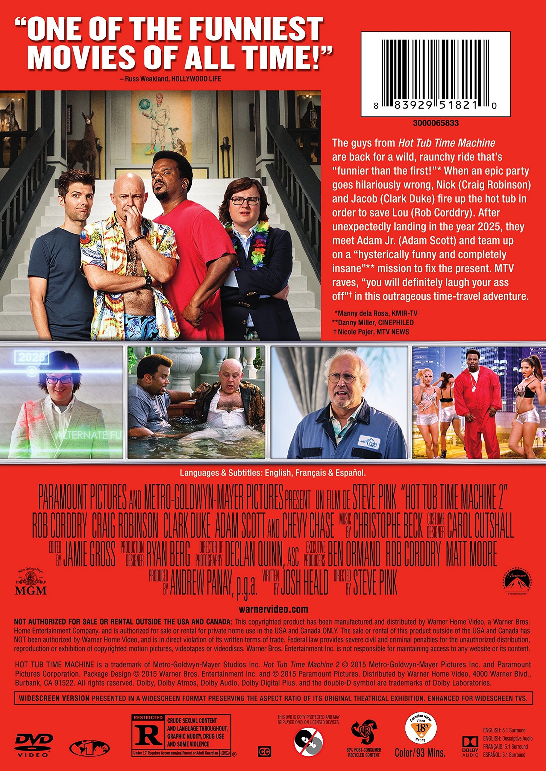 Hot Tub Time Machine 2 DVD - Comedy Movie with John Cusack | Perfect for Movie Nights & Relaxation