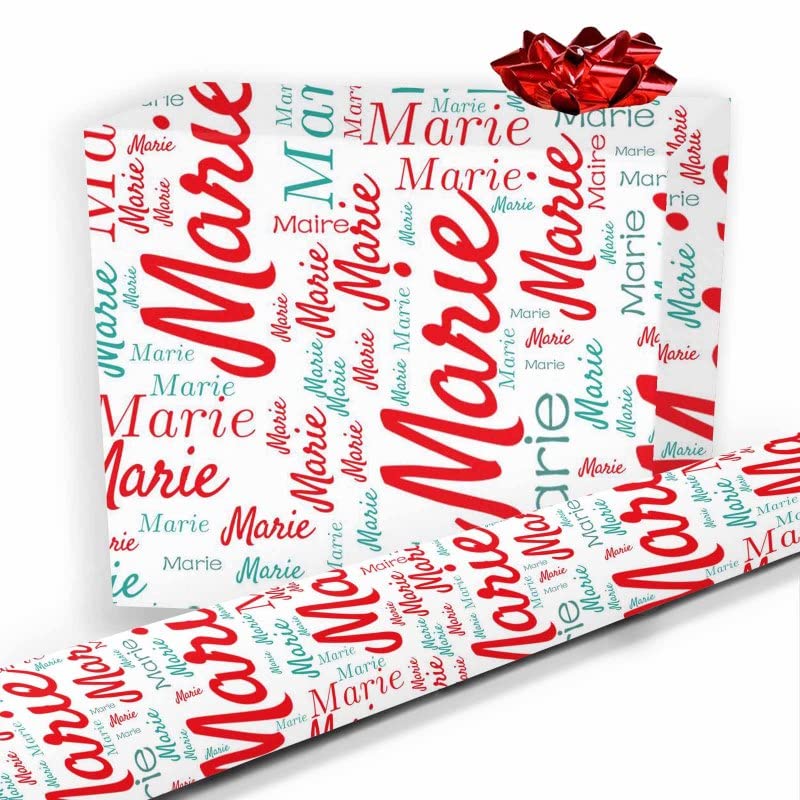 Custom Personalized Name Happy Birthday Wrapping Paper - 58
