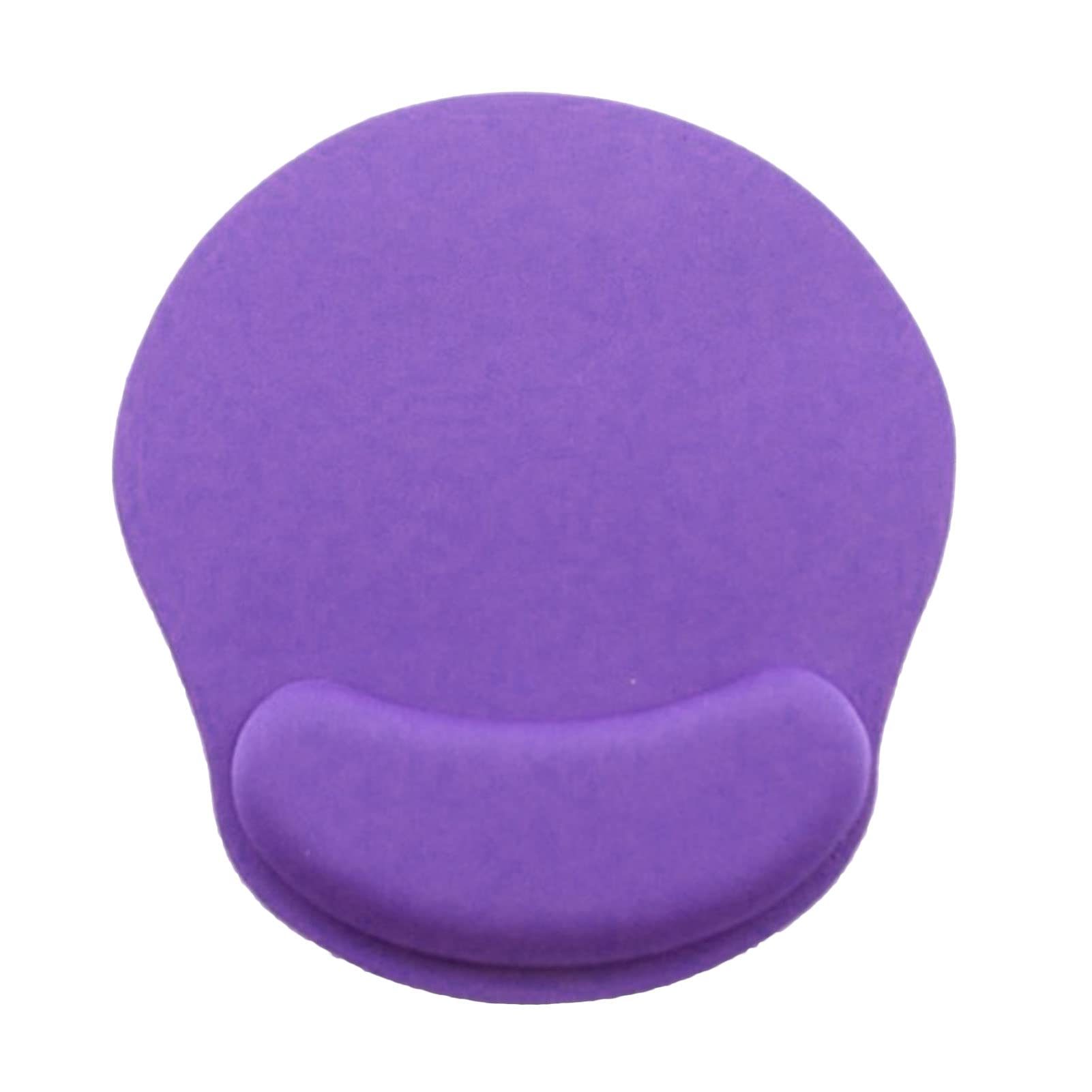 Non-Slip Soft Gaming Mouse Pad with Wrist Rest - 4mm Thick N802 Ergonomic Design for Office & Home Use - Purple (Perfect for Comfortable Typing & Long Gaming Sessions)
