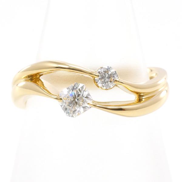18K Yellow Gold Diamond Ring for Women - Elegant Solitaire Engagement & Wedding Band - Perfect for Proposals, Anniversaries & Special Occasions