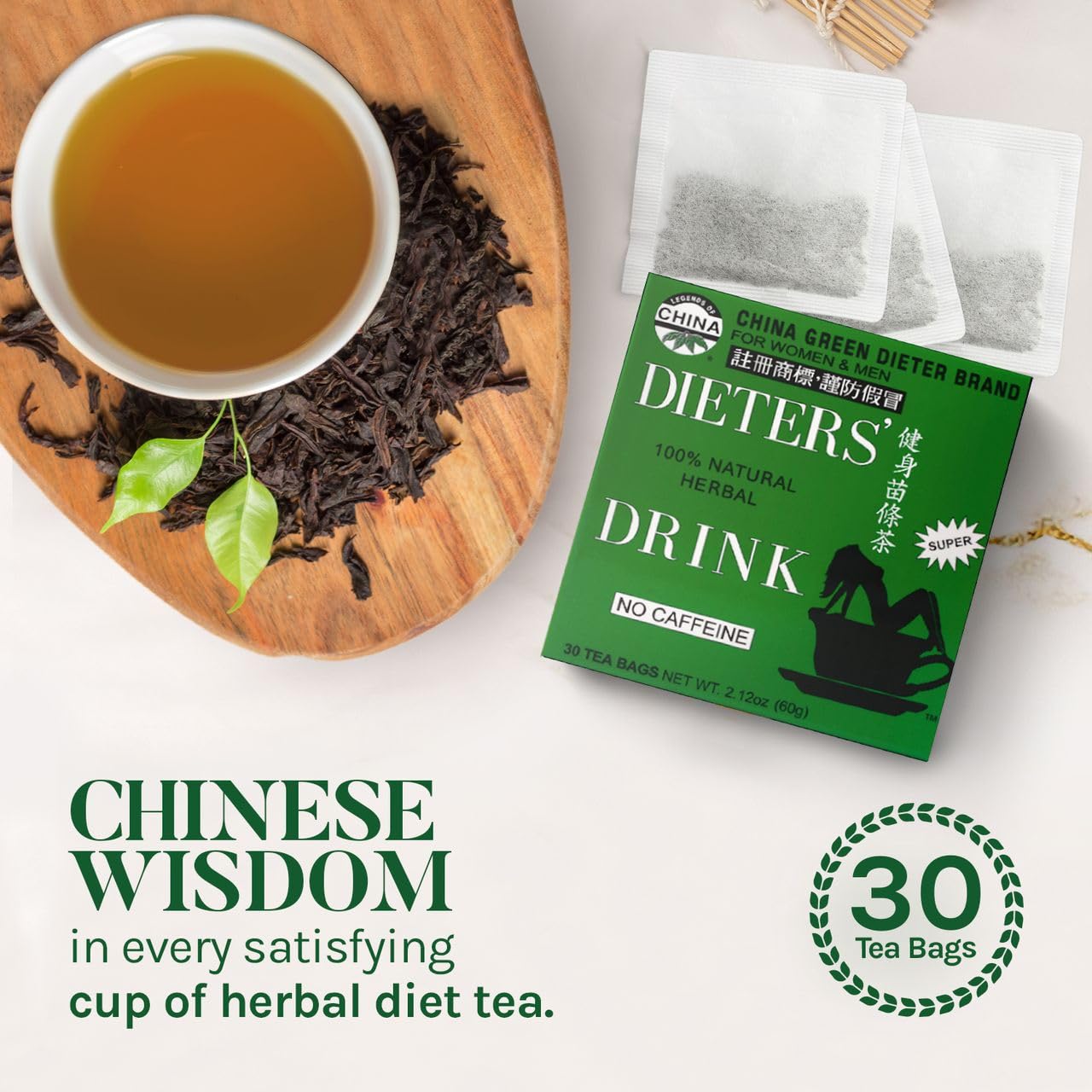 Uncle Lee's Herbal Detox Tea with Senna Leaf - Natural Laxative, Weight Management Support, Caffeine-Free Tea Bags - 90 Count (3 Packs of 30) - Perfect for Cleansing, Digestion & Wellness Routine