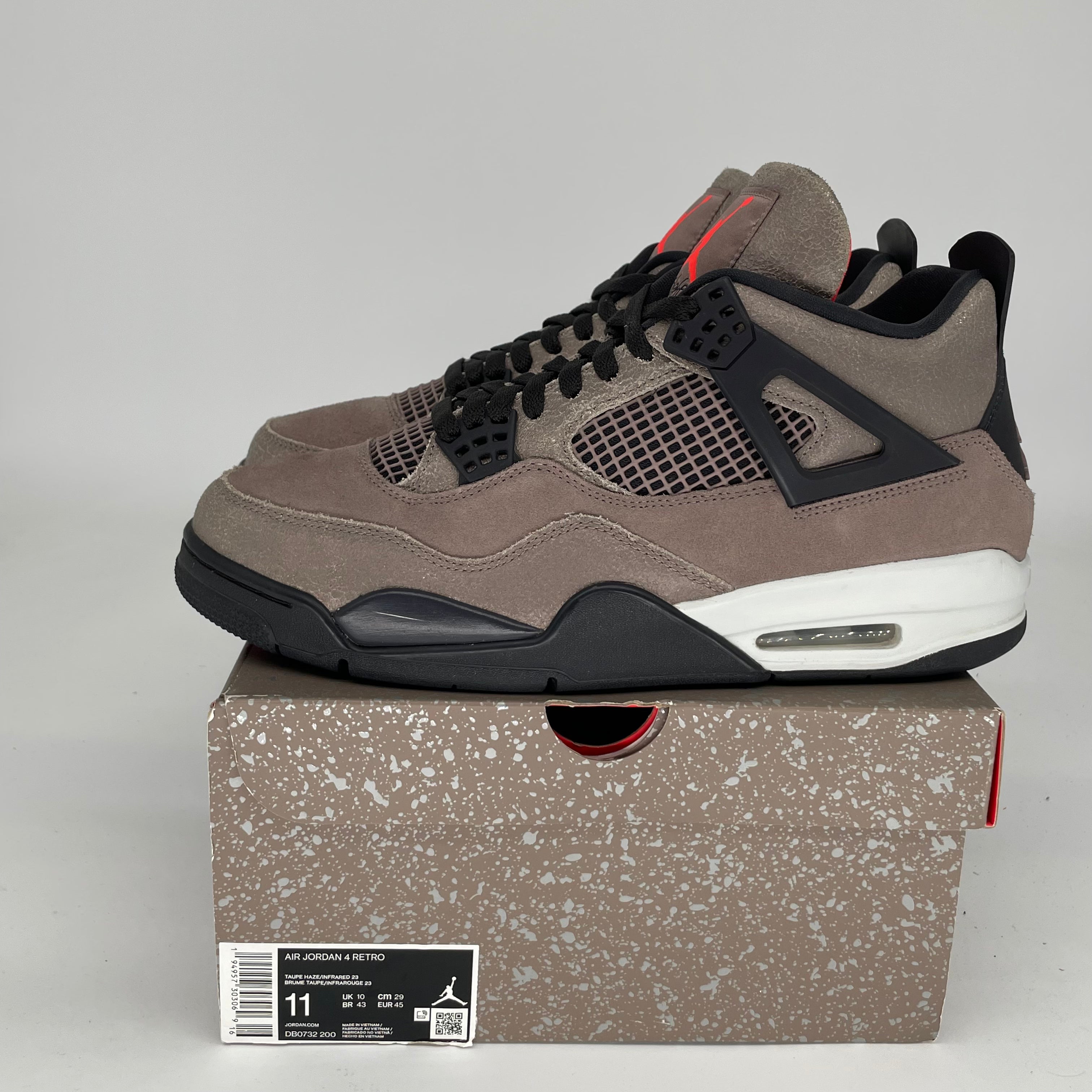 AIR JORDAN 4 TAUPE HAZE Men's Basketball Shoes - Size 11 (DB0732-200) - Retro Sneakers for Casual Wear & Street Style