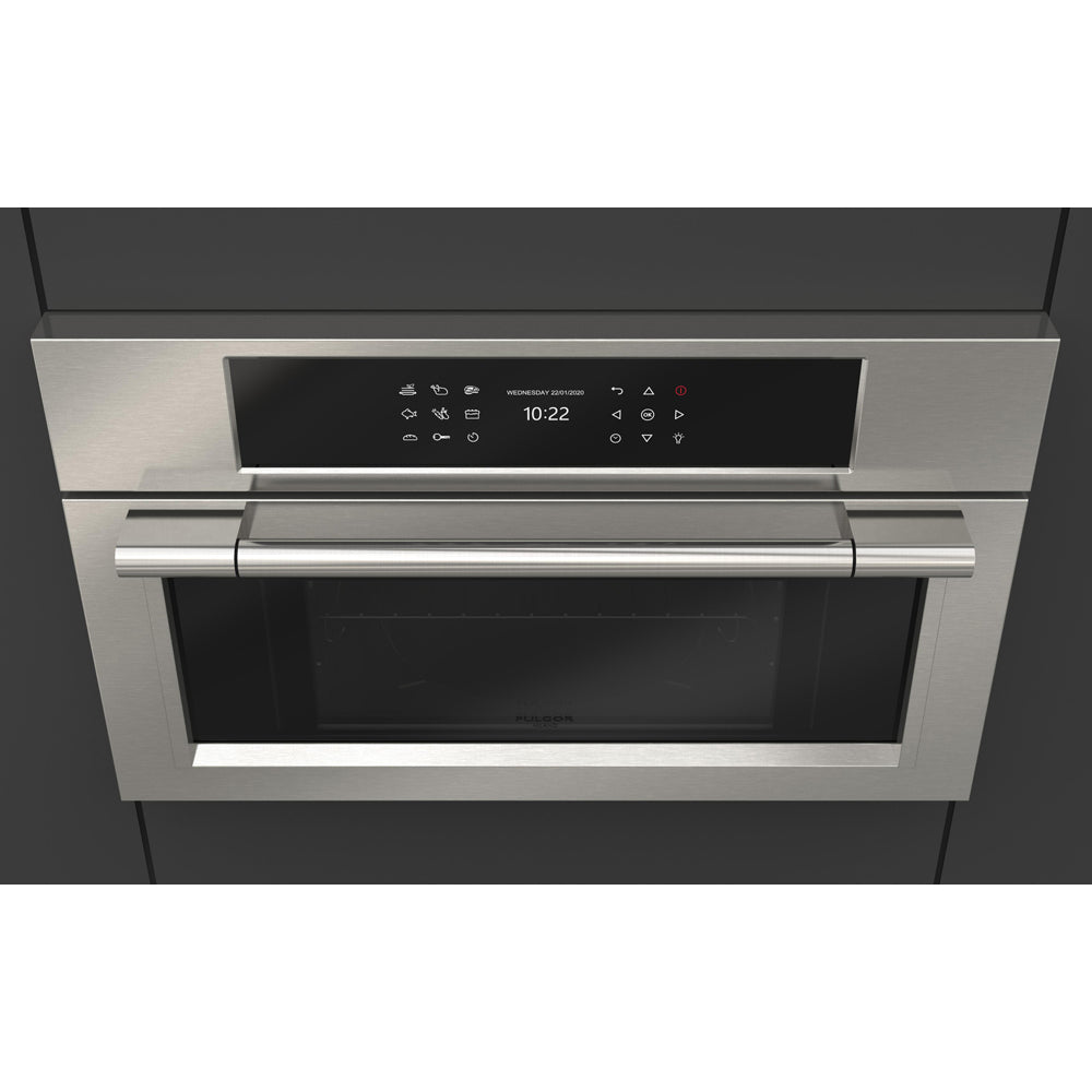 Fulgor Milano 30-inch 600 Series Pro 3-in-1 Steam Multi-Level Cooking Oven - Steam, Convection & Combi Steam Functions (Model F6PSCO30S1) | Perfect for Professional Kitchens, Home Chefs & Baking Enthusiasts