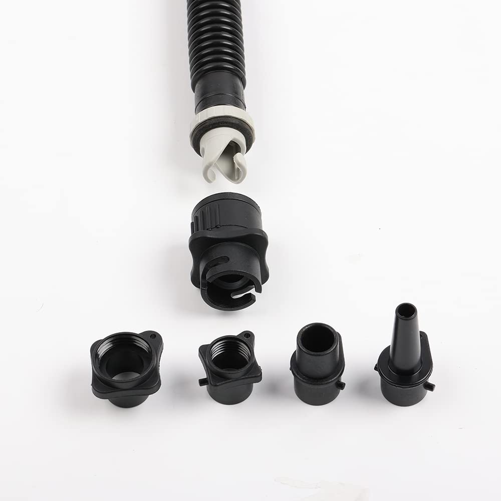Inflatable Boat SUP Pump Adapter with Kite/Boston Valve - Universal Air Valve Adapter for Standard Pumps - Spoke Plate Attachment (Multi-Purpose) - Perfect for Kayaks, SUPs, Air Mattresses & Pool Floats