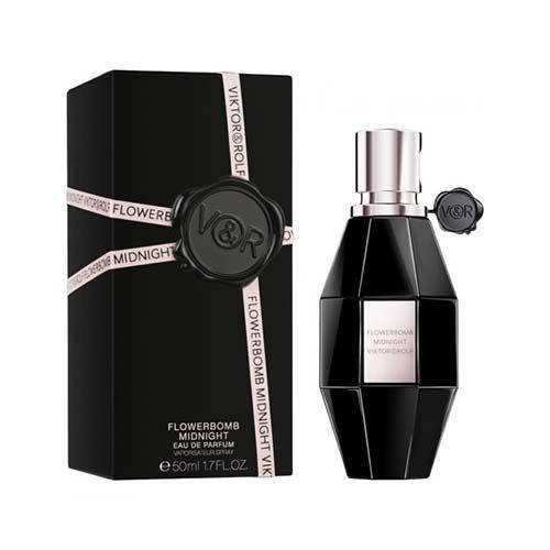 Viktor & Rolf Flowerbomb Midnight 50ml Eau de Parfum for Women - Luxurious Floral Scent for Evening Wear & Special Occasions
