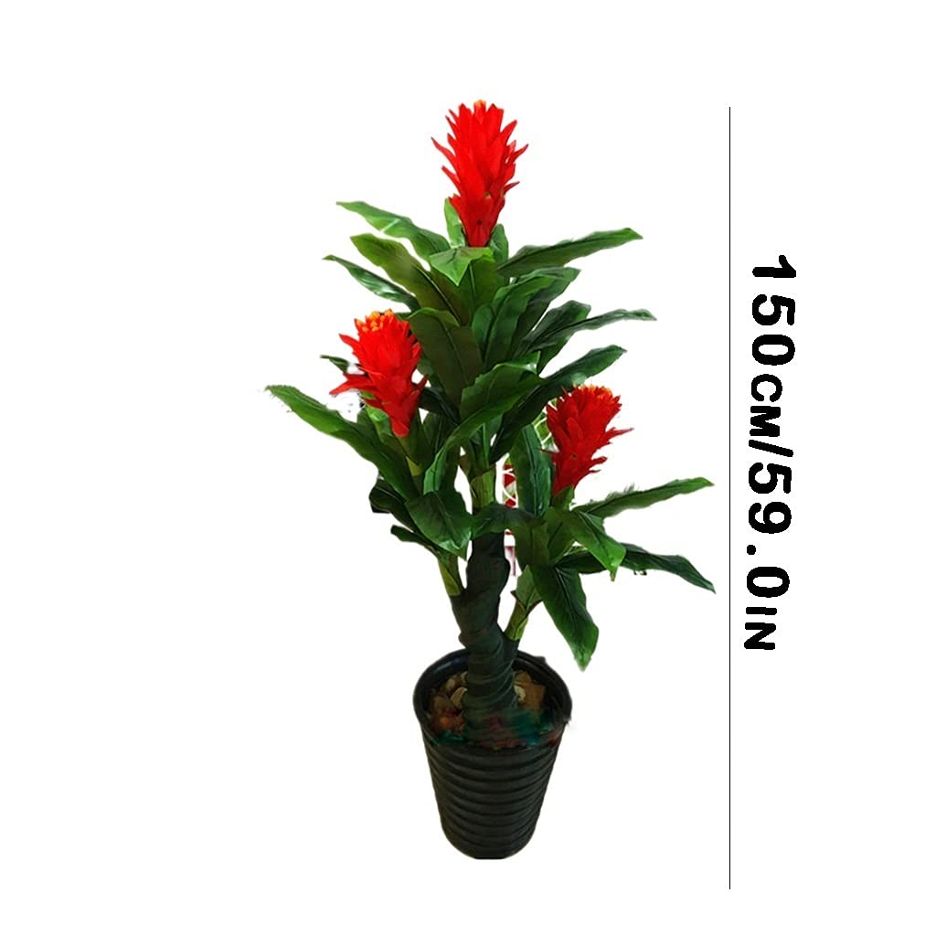 Modern Fake Potted Plants - Artificial Lucky Fortune Flowers Decor, Simple Faux Greenery for Home & Office, Living Room Simulation Tree Housewarming Gift (Set of 3) - Perfect for Home Decor, Wedding Centerpieces & Office Desk Plants