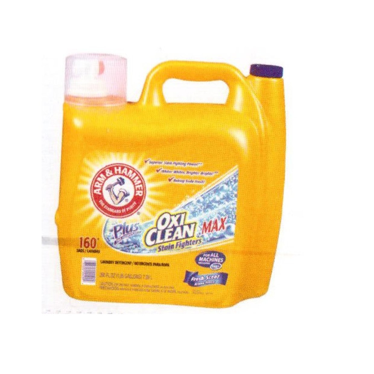Arm & Hammer 8315 Liquid Laundry Detergent - 250 Fl Oz (7.39L) | Fresh Scent | HE Compatible | For Whites & Colors | Perfect for Large Families & Heavy Loads