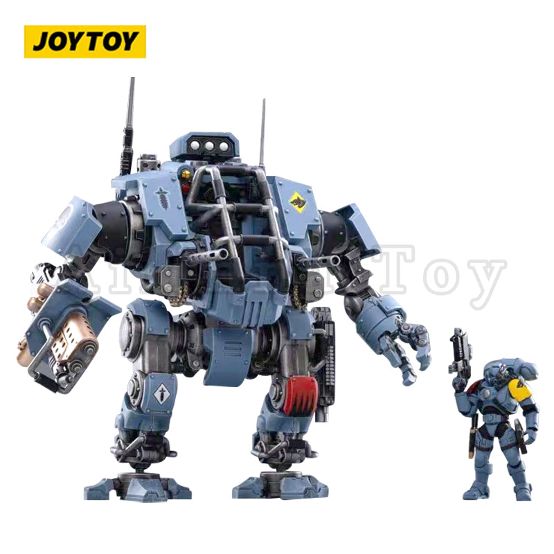 JOYTOY 1/18 Scale Warhammer 40K Space Wolves Invictor Warsuit Action Figure - Collectible Battle Pack for Tabletop Gaming & Display