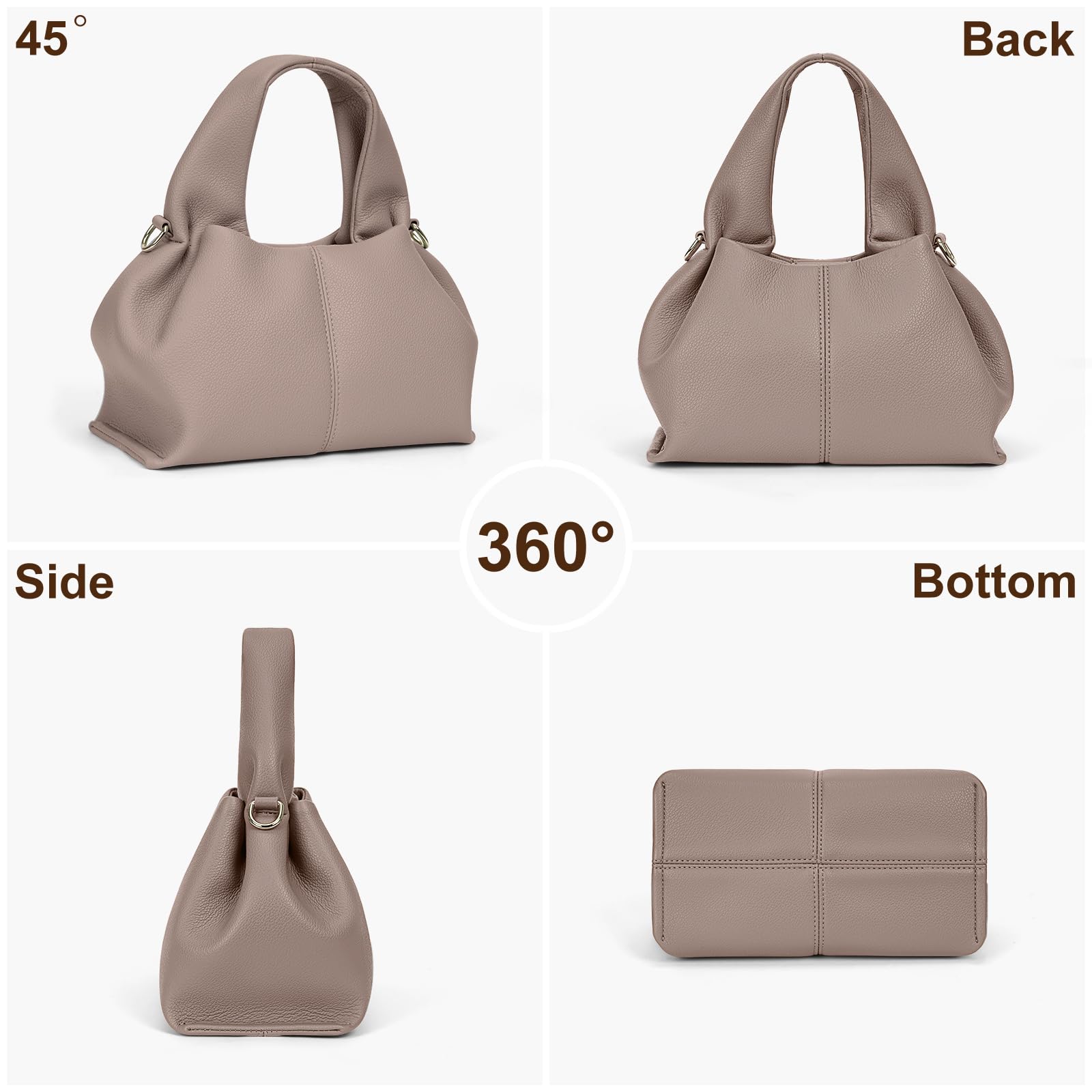 Stylish Women's Crossbody Shoulder Bag - Fashionable Dumpling Cloud Satchel Purse for Everyday Use, Work & Travel