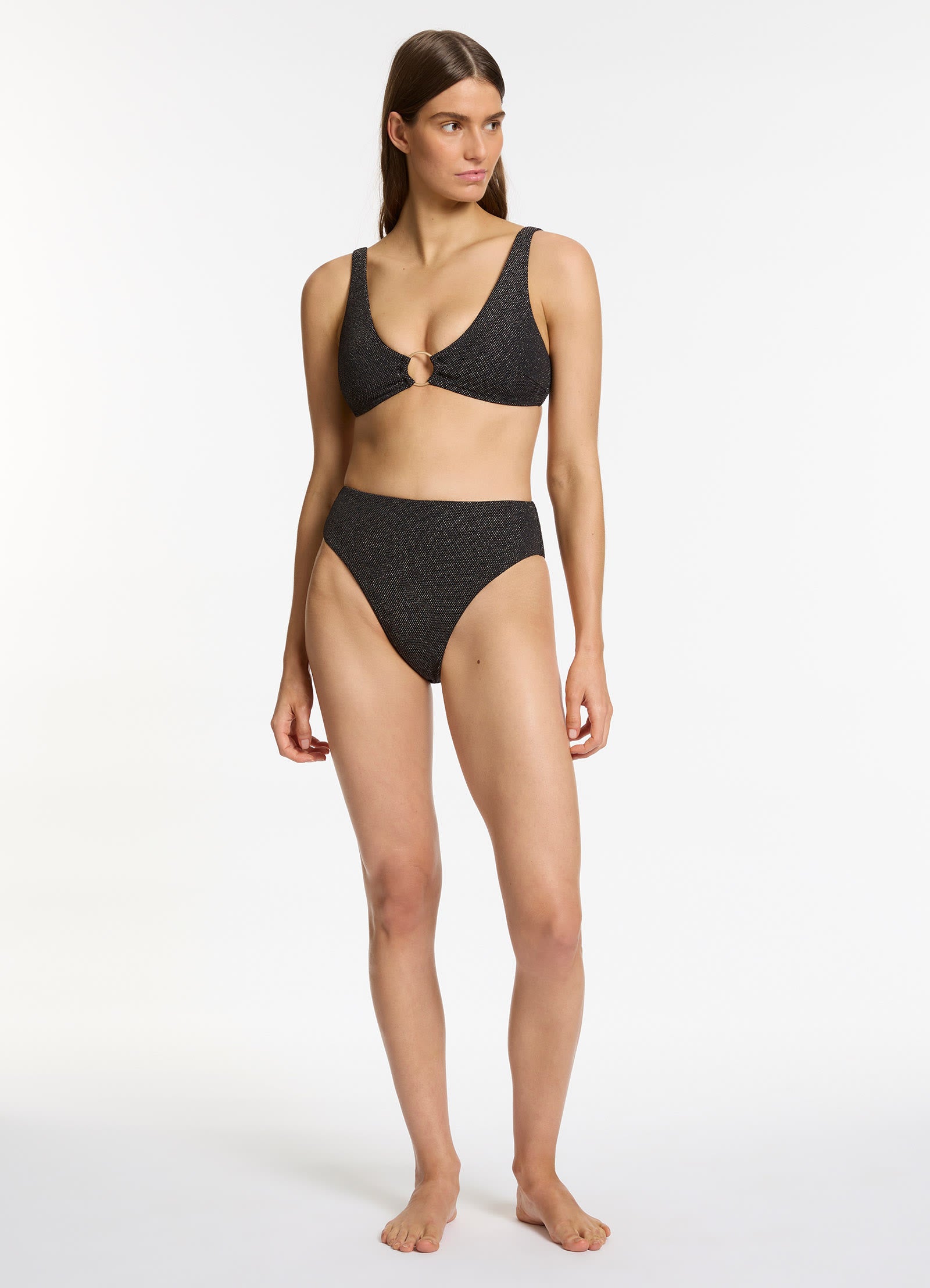 Tirari Nights Triangle Bikini Top - Sexy Black Swimwear for Women | Beach, Pool Party & Summer Vacation Outfit
