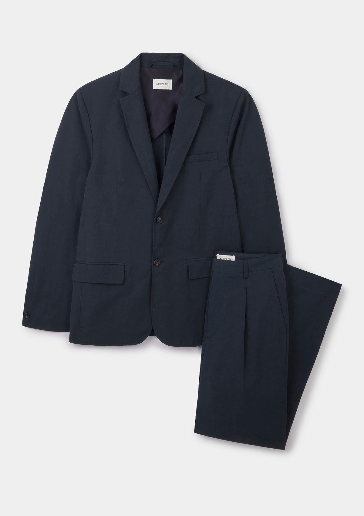 Navy Blue Cotton Linen Blazer for Women - Slim Fit Tailored Jacket for Office, Business Meetings & Formal Occasions