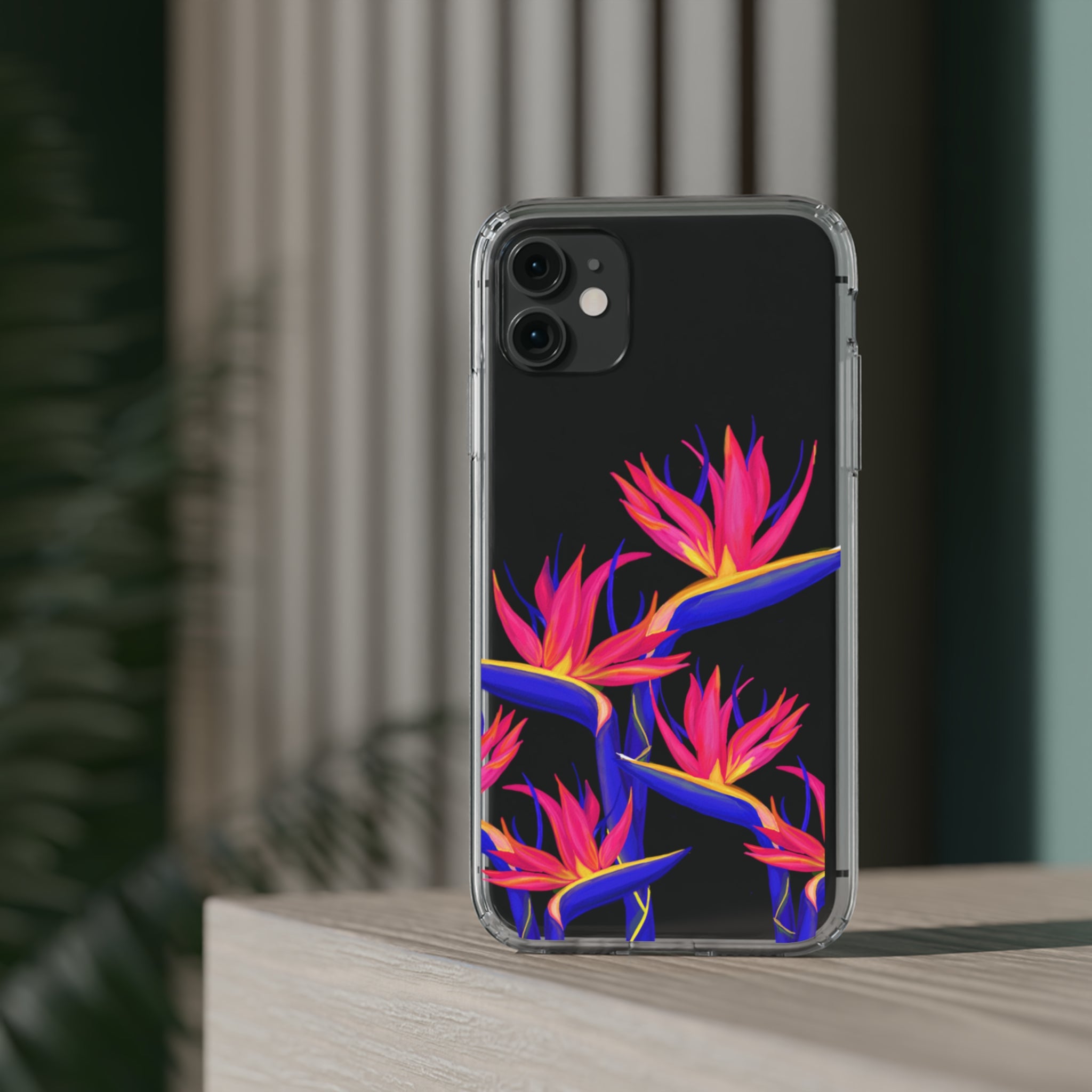 Pua Manu Neon Clear Phone Case - Shockproof & Scratch-Resistant Protective Cover for iPhone & Samsung - Perfect for Outdoor, Travel & Daily Use