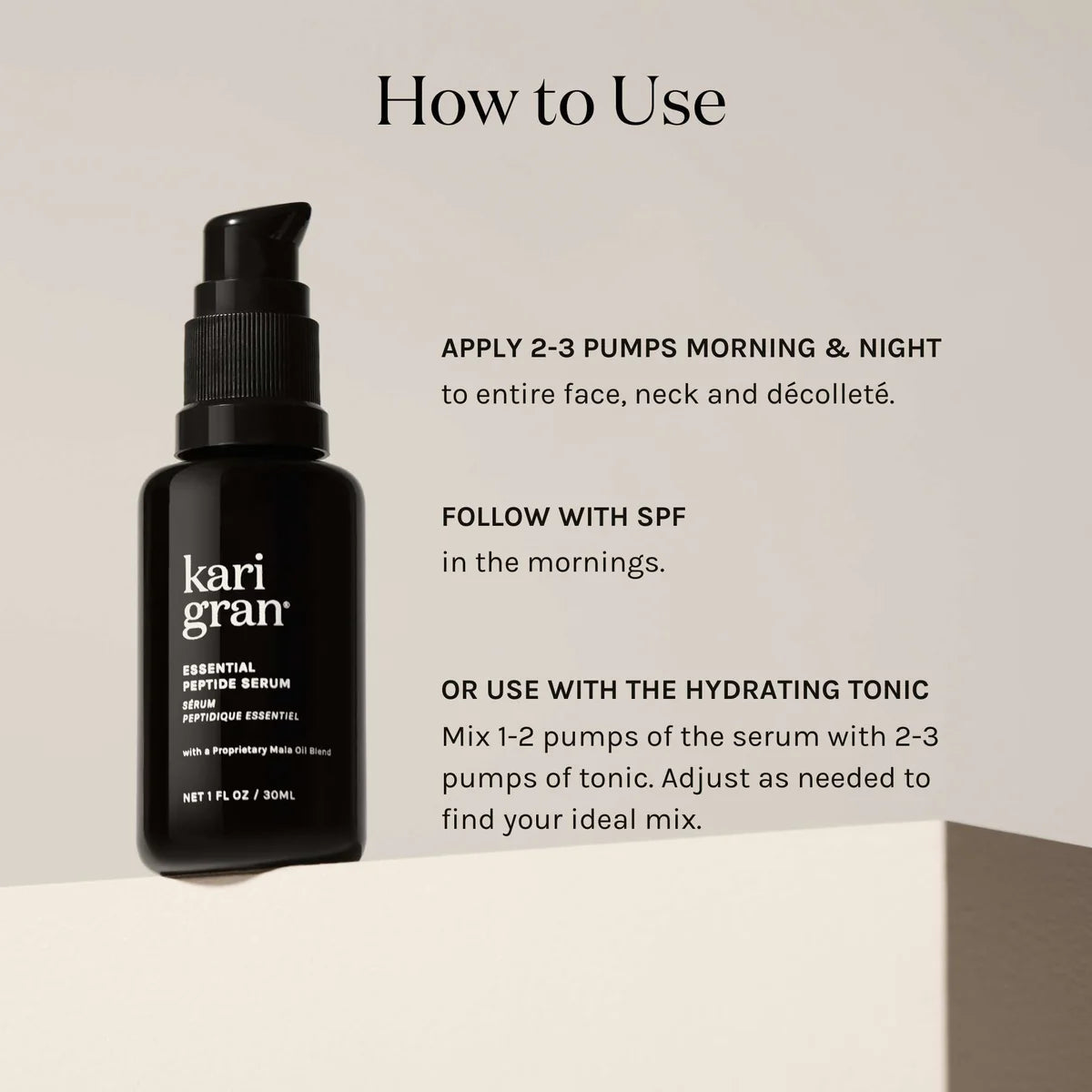 Best Essential Peptide Serum for Anti-Aging & Skin Repair - Hydrating Facial Treatment for Wrinkles & Fine Lines | Day & Night Use