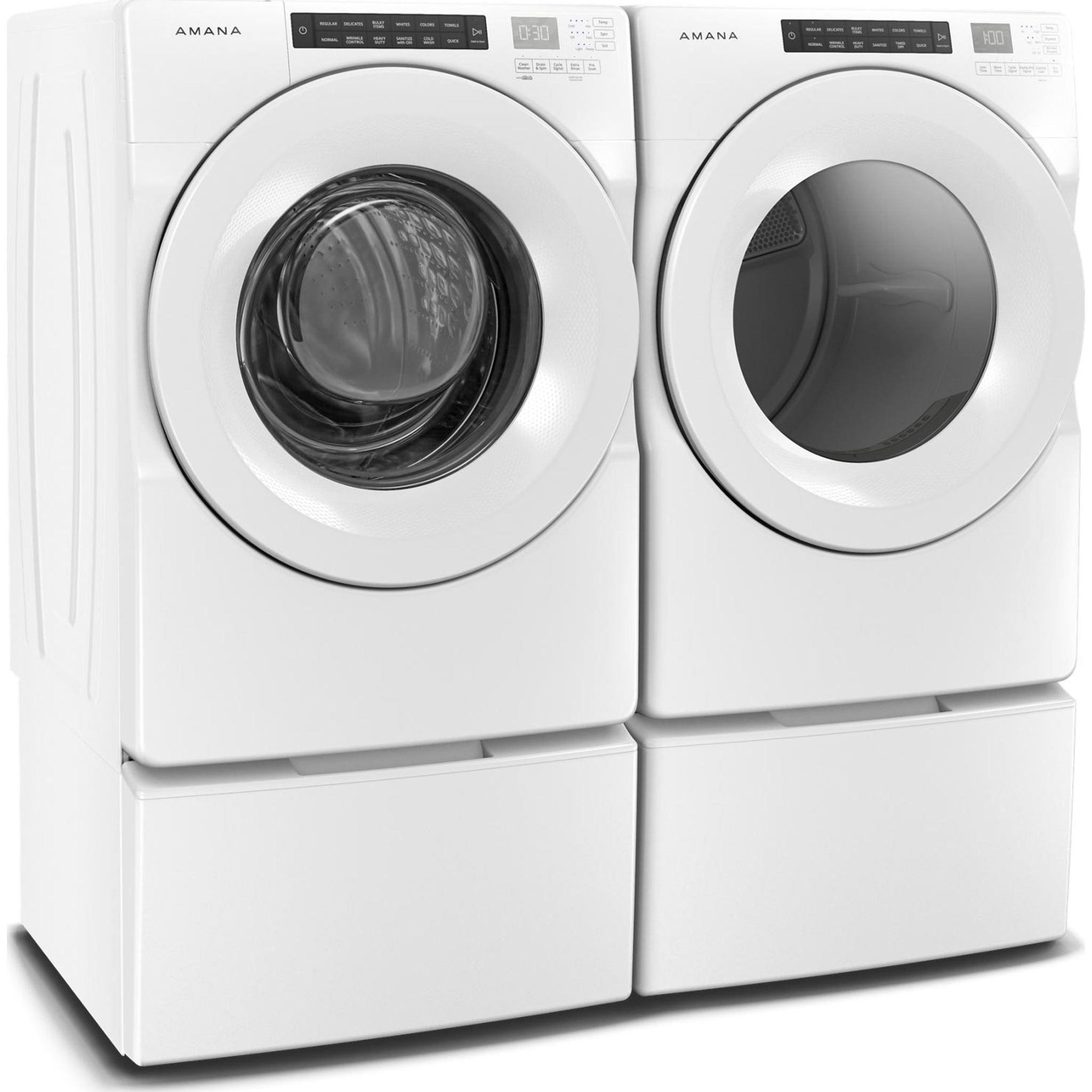 Amana NGD5800HW White Gas Dryer - High Efficiency, Large Capacity for Home Laundry - Perfect for Families & Heavy Loads