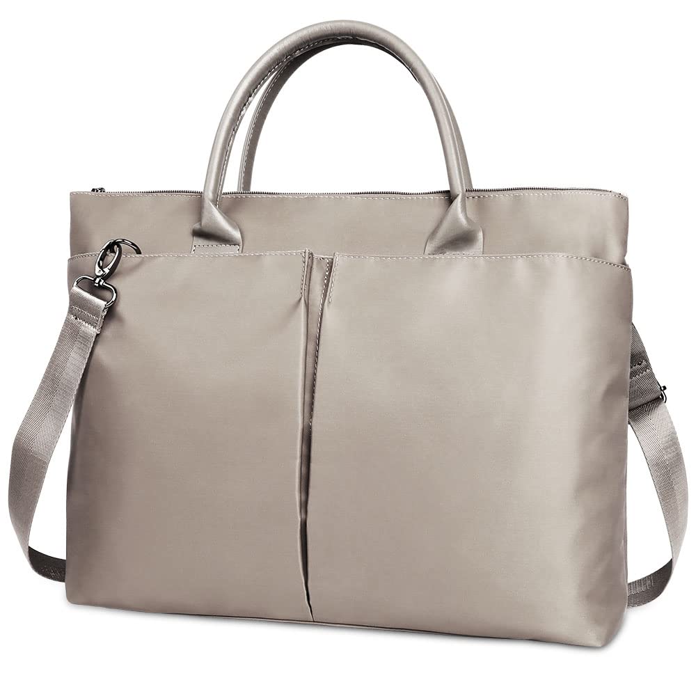 Voirse 15.6 Inch Laptop Tote Bag for Women - Waterproof Padded Computer Sleeve with Cushion Protection - Stylish Business Handbag for Work, Travel & School Commute