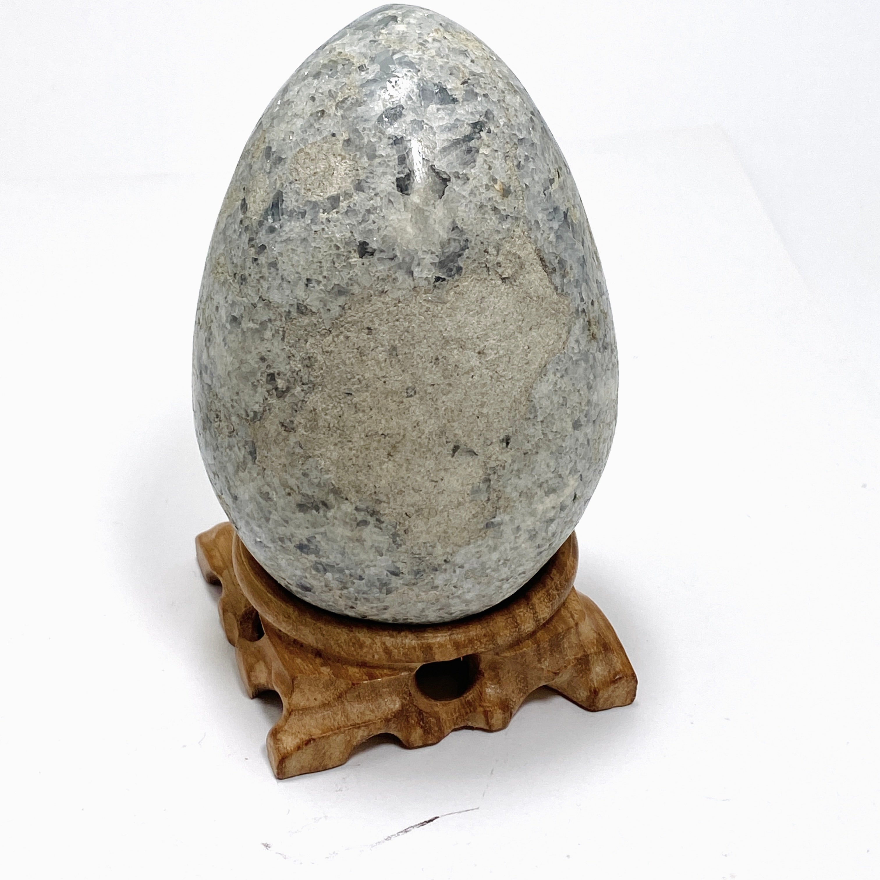 Celestite Egg - Natural Madagascar Healing Crystal for Meditation, Reiki & Energy Work - Perfect for Home Decor, Spiritual Gifts & Relaxation Spaces