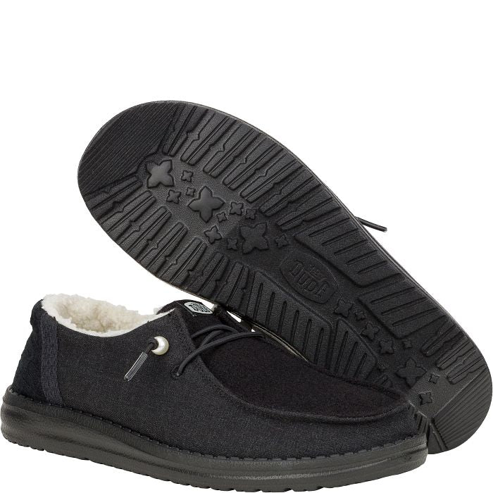 Hey Dude Wendy Brushed Women's Slip-On Loafers - Comfortable & Lightweight Casual Shoes for Walking, Travel & Everyday Wear