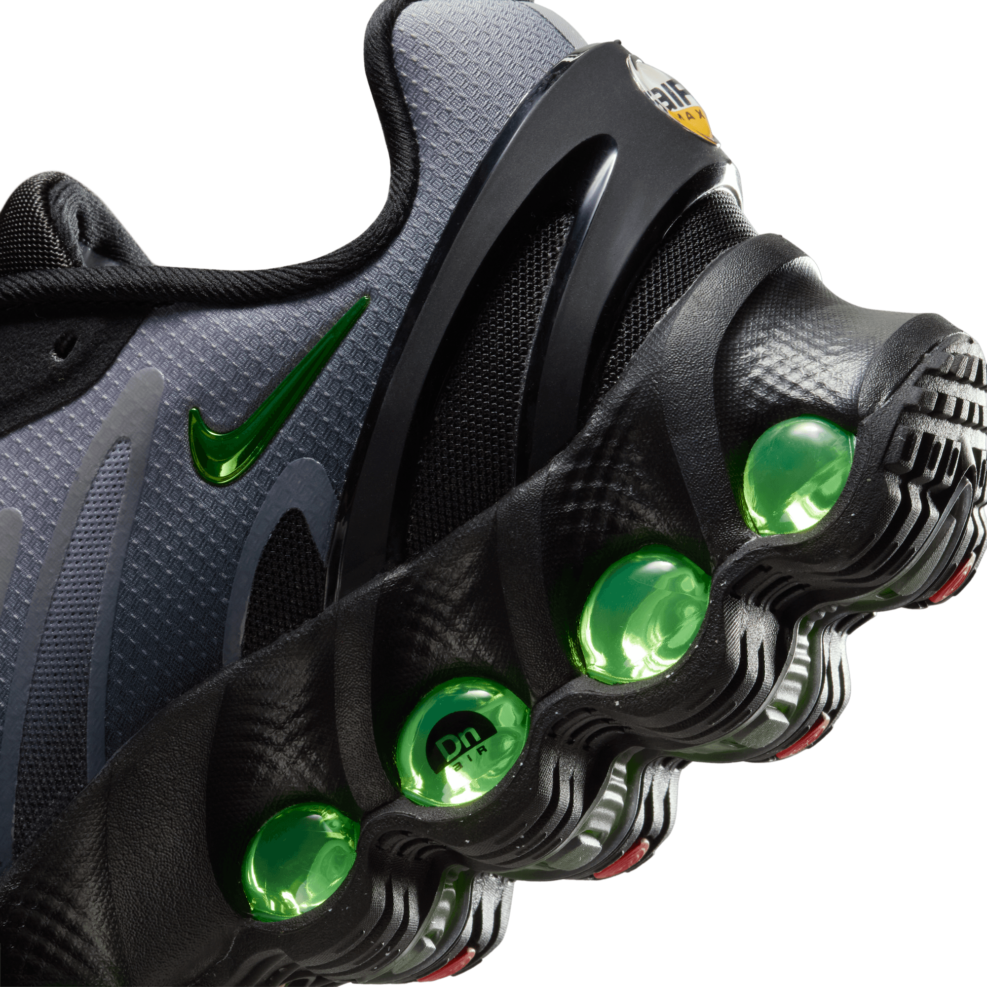 Nike Air Max DN8 (GS) Kids' Running Shoes - Black/Volt/Smoke Grey | Lightweight & Cushioned for School, Sports & Daily Wear