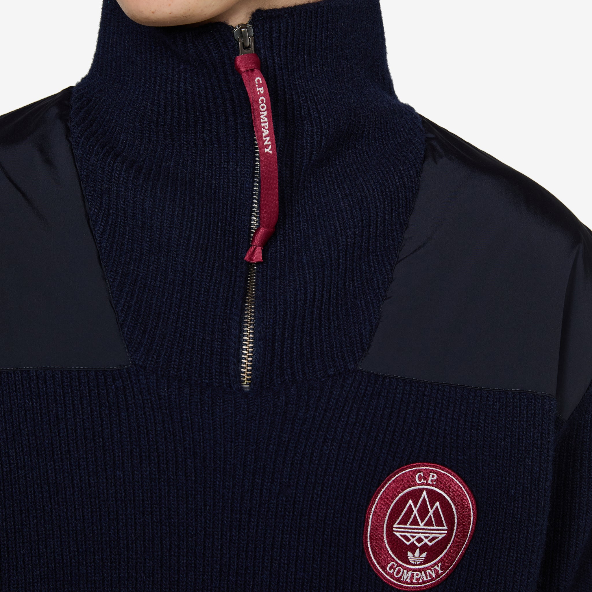 C.P. Company x SPZL Men's Half Zip Sweatshirt - Night Blue Pullover Hoodie for Streetwear & Casual Outfits | Gym, Travel & Everyday Wear