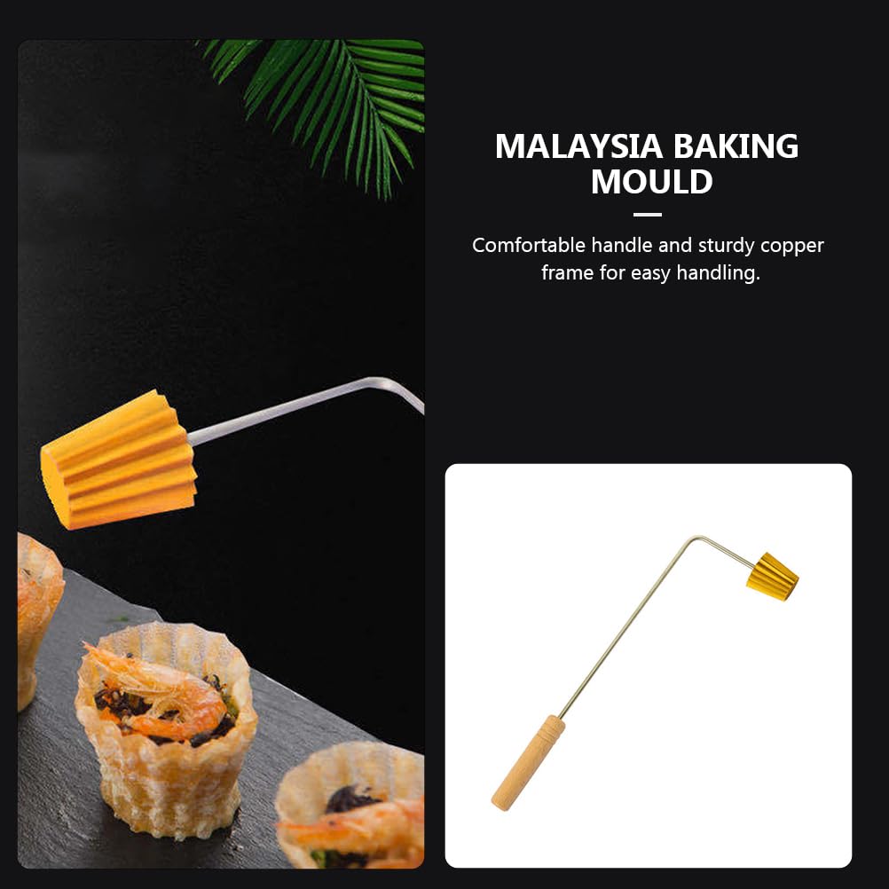PATKAW Flower Rosette Iron Waffle Molds - Cookie & Pastry Baking Set for Waffles, Egg Tarts & Desserts - Non-Stick Kitchen Gadget for Home Baking - Perfect for Parties, Breakfast & Holiday Treats