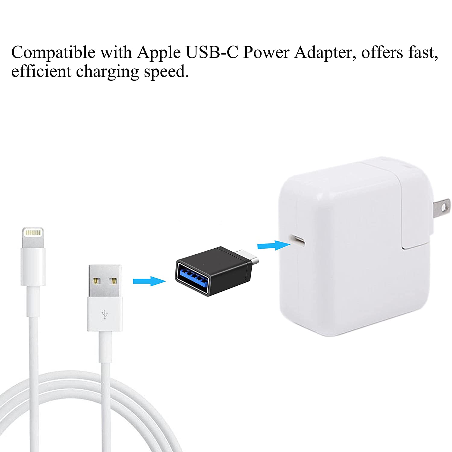 3-Pack USB C Adapter - Female USB to USB C & Thunderbolt 3.0 OTG Converter for MacBook Pro, iPad Mini, iPhone 16/15 Pro Max, Galaxy S24/S23/Flip/Fold/Tab - Universal Type C Adapter for Charging, Data Transfer & Device Connectivity