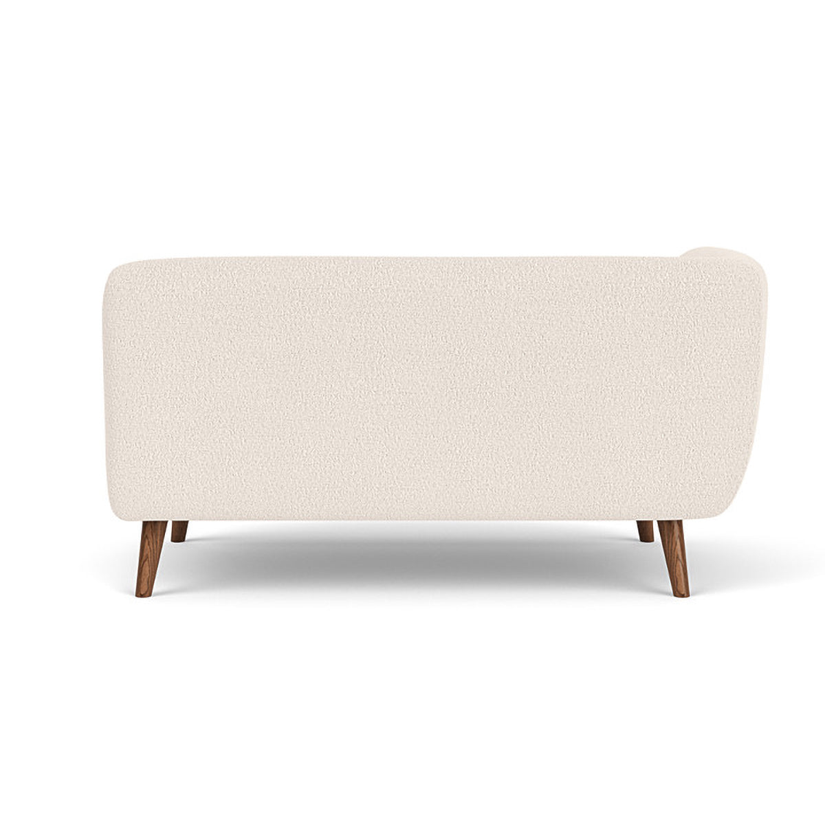 Alfred Boucle Left 2 Seater Modular Sofa - Modern Sectional Couch for Living Room, Small Space & Apartment - Soft Fabric Upholstery with Reversible Design
