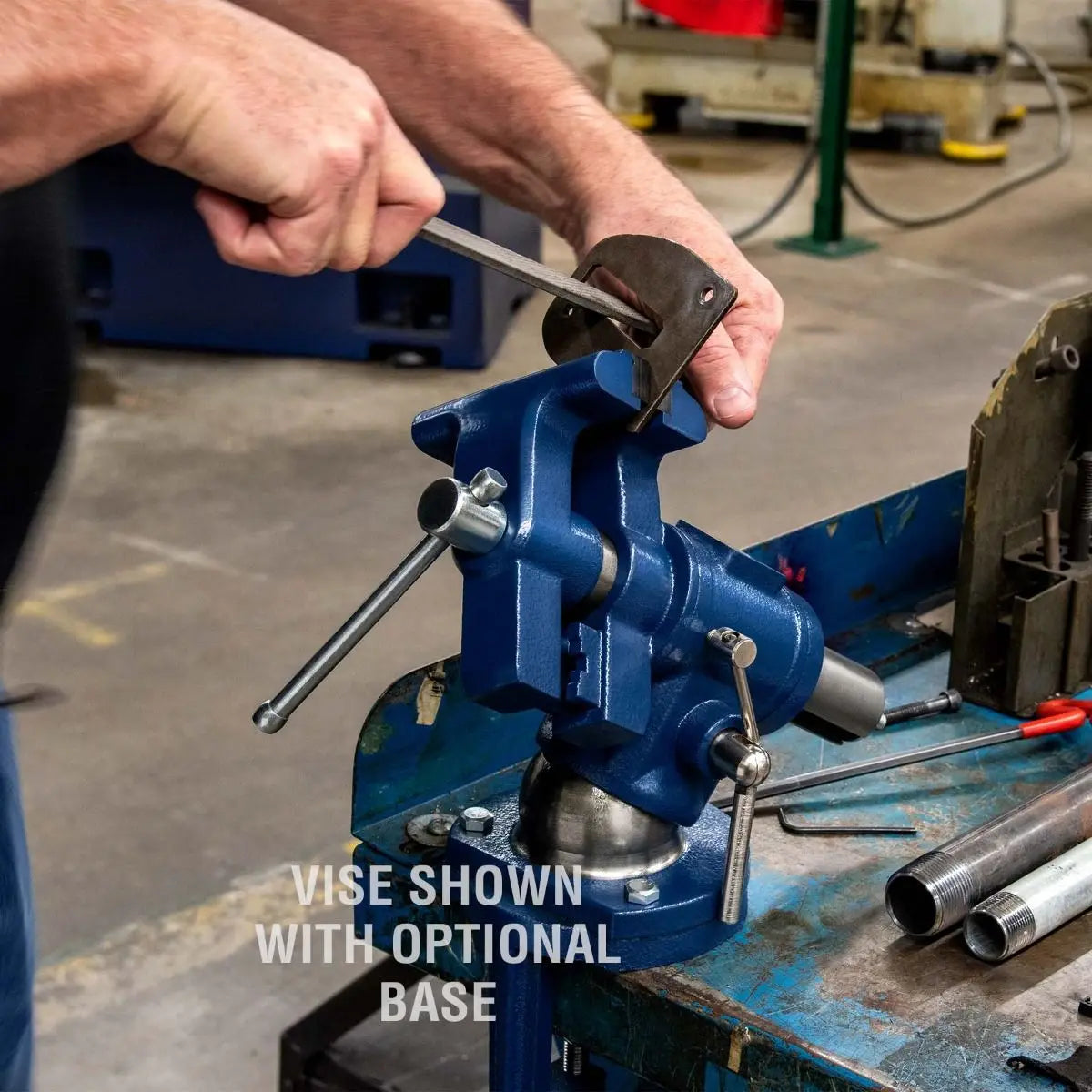 Multi-Jaw Multi-Positioning Ball Bench Vise (9629772) - Heavy-Duty 360° Rotating Vise for Woodworking, Metalworking & DIY Projects - Perfect for Workshop, Garage & Home Repair