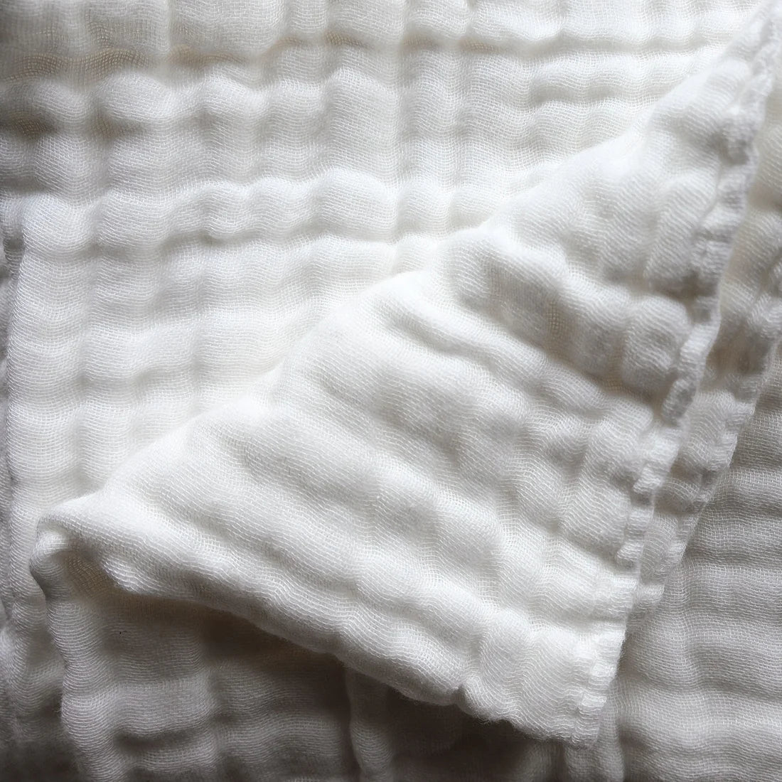 Fibre For Good Undyed Organic Cotton Muslin Wrap - Soft Baby Swaddle Blanket for Newborns, Nursing Cover & Stroller Blanket