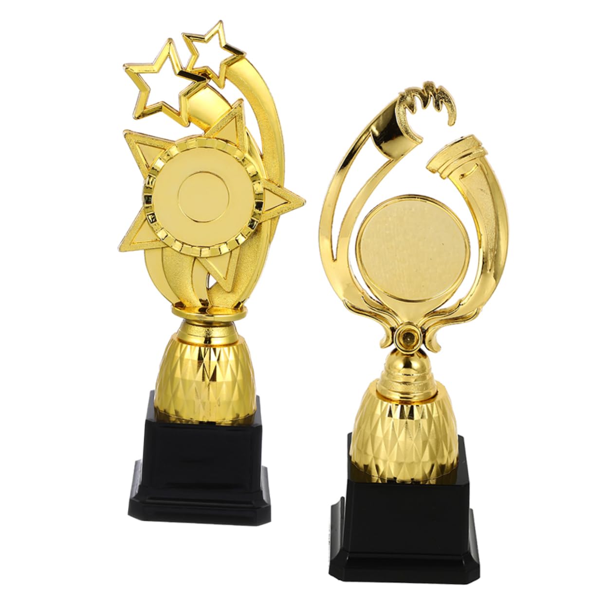 Winner's Competition Trophy Cup Set - Plastic Celebration Awards for School, Office & Party Events - Perfect for Sports, Academic Achievements & Corporate Awards