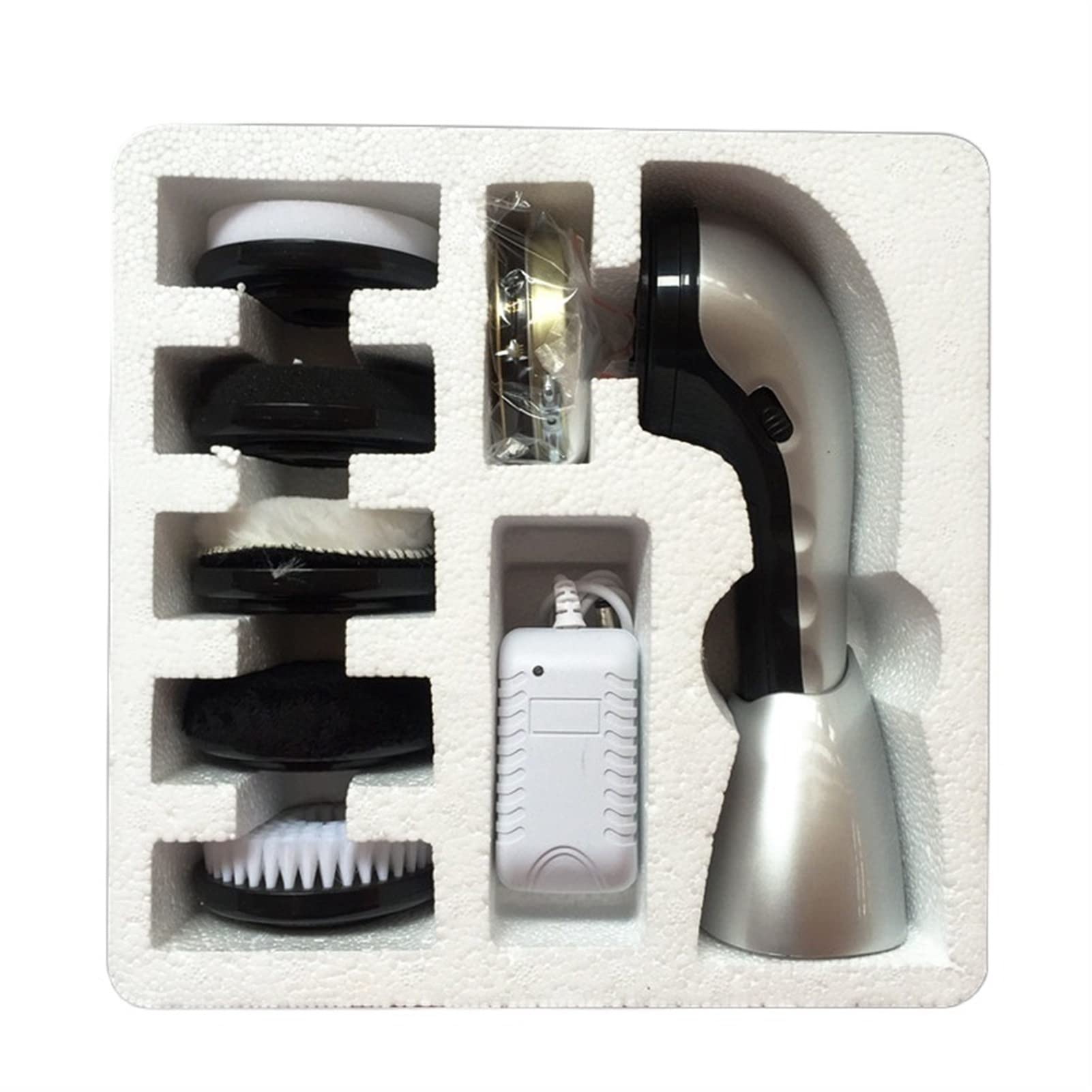Electric Shoe Shine Kit - Portable Handheld Automatic Shoe Polisher for Shoes, Bags & Sofa | Quick & Easy Shoe Cleaning | Perfect for Home, Office & Travel (Color: A)