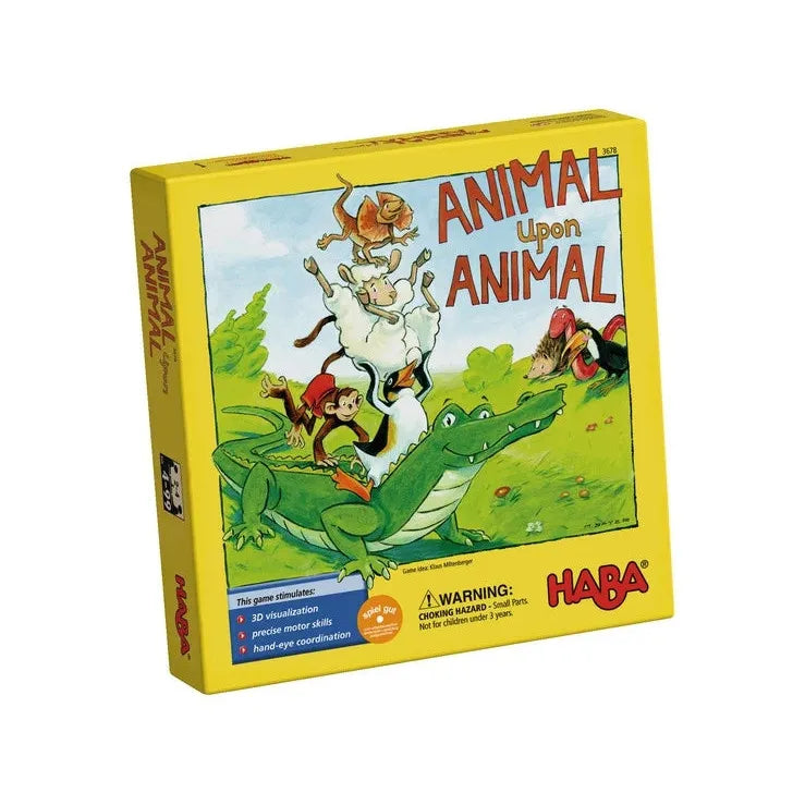 Animal Upon Animal Stacking Game - Fun Wooden Balancing Game for Kids & Family - Perfect for Family Game Nights & Educational Play