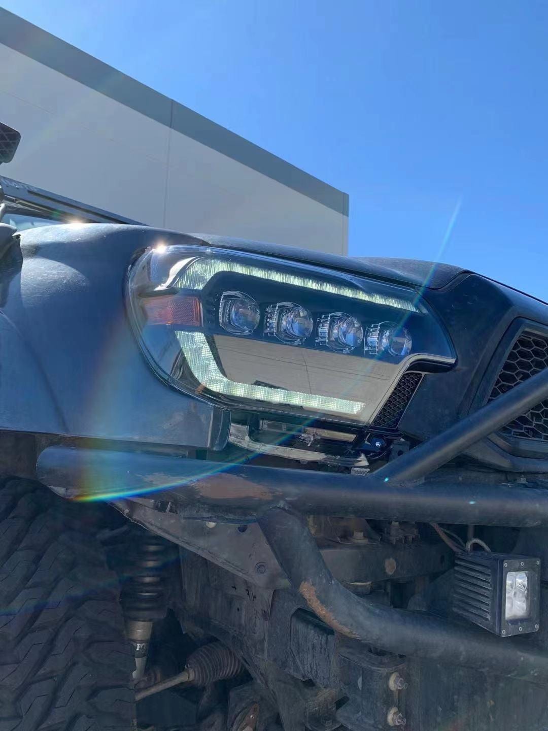 12-15 Toyota Tacoma NOVA Series LED Projector Headlights - Black Housing for Improved Night Visibility | Perfect for Off-Roading & Night Driving