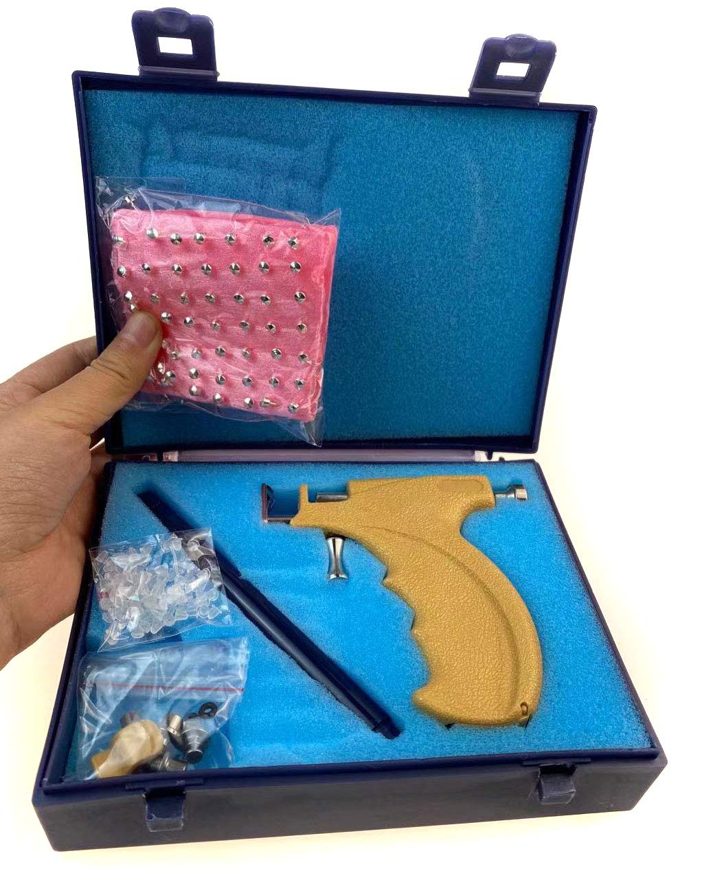Professional Ear Piercing Tool Kit - 1PCS Stainless Steel Body Piercing Gun for Ears, Nose, Navel | Safe & Hygienic DIY Piercing Set for Home Use, Salon, Tattoo Shop