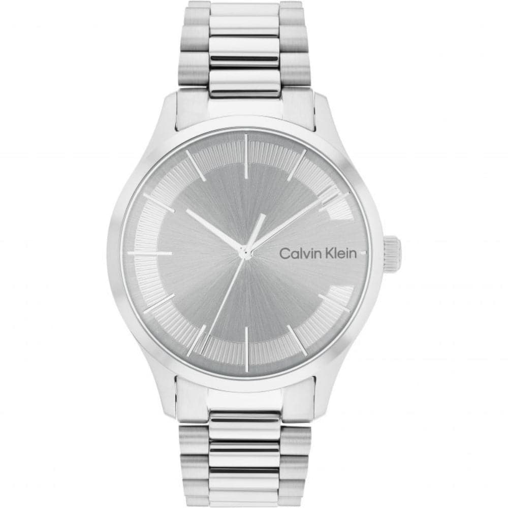 Calvin Klein 25200036 Silver Dial Stainless Steel Unisex Watch - Stylish & Durable for Everyday Wear, Office & Special Occasions