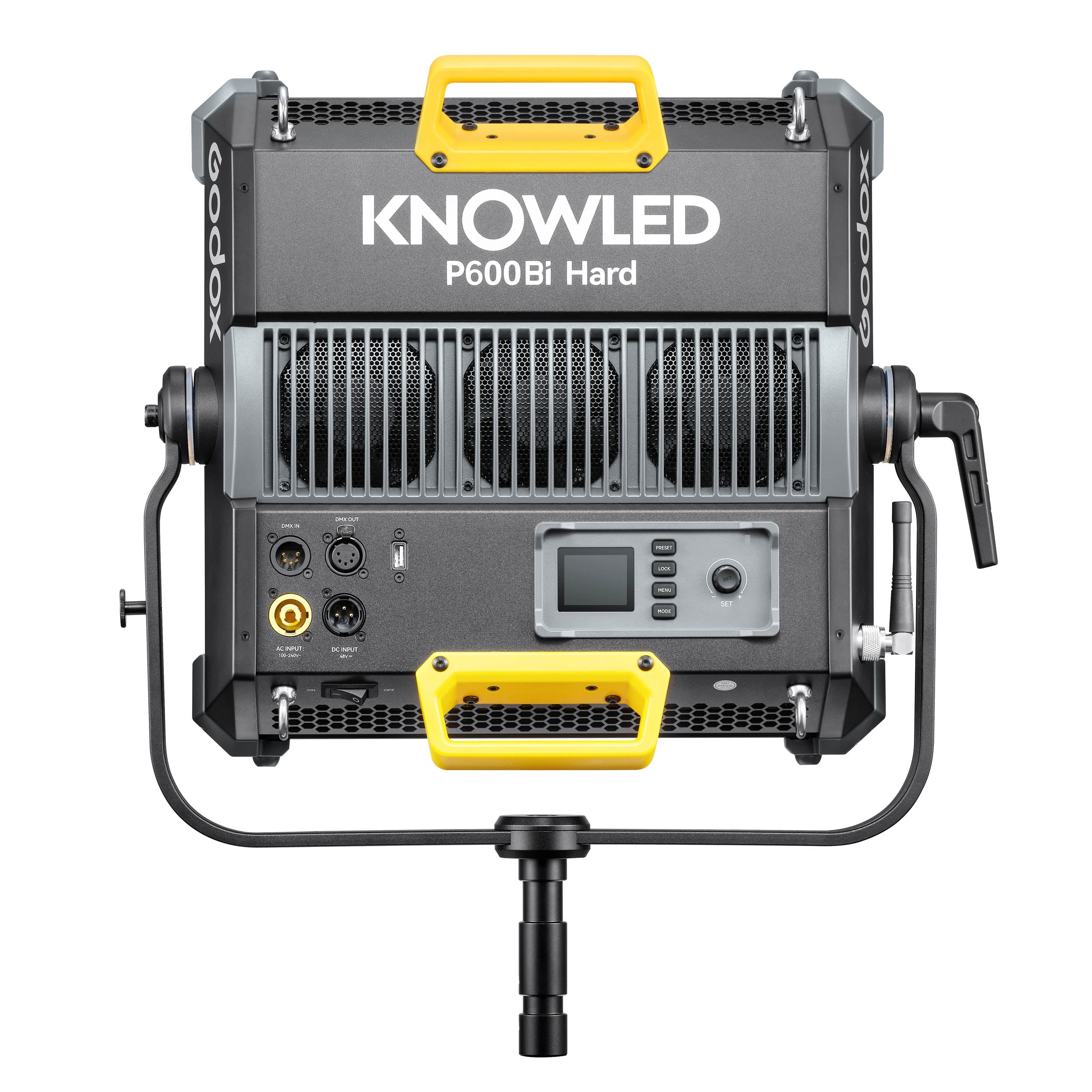 KNOWLED P600Bi 700W Bi-Color LED Panel Light - 1'x1' Hard Light for Photography, Videography & Film Production - Perfect for Studio, YouTube & Live Streaming