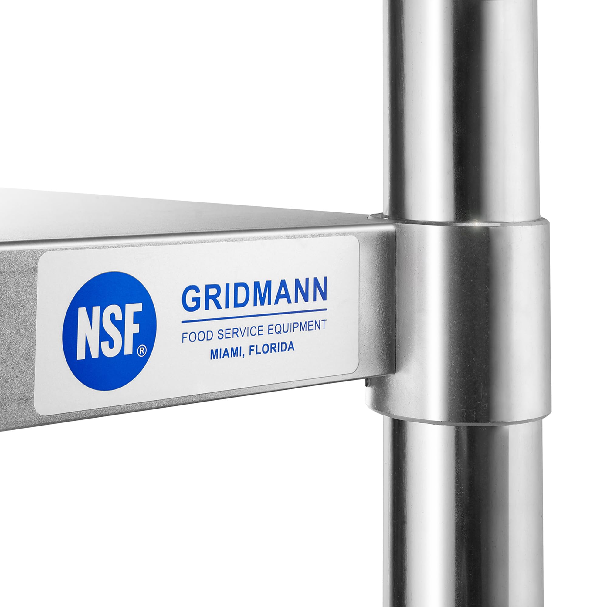 GRIDMANN 60 x 24 Inch NSF Certified Stainless Steel Work Table - Commercial Kitchen Prep Table with Undershelf for Restaurant, Bakery & Home Use - Perfect for Food Prep, Cooking & Baking