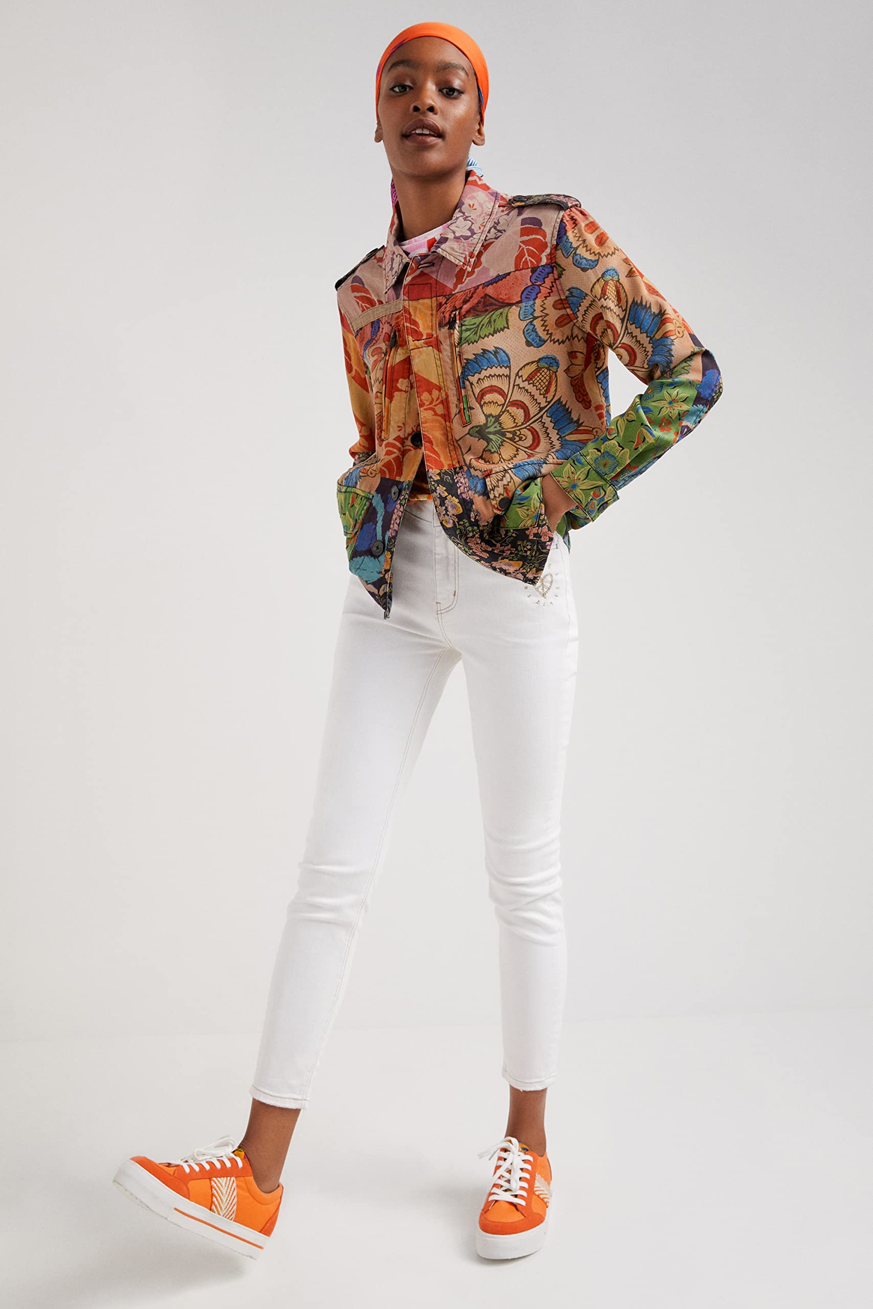 Desigual Women's Winter Coat - Waterproof Warm Jacket for Cold Weather | Fashionable Outerwear for Everyday Wear & Outdoor Activities