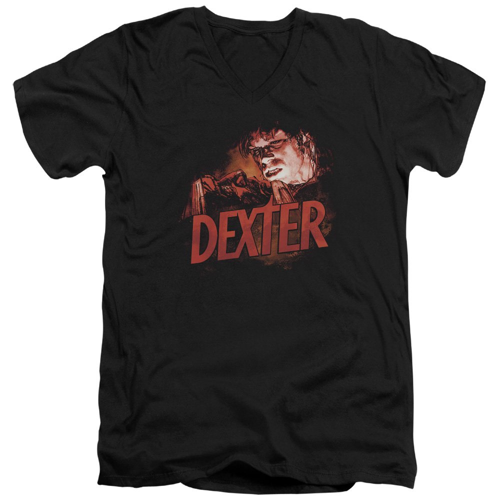Dexter Slim Fit V-Neck T-Shirt for Men - Soft Cotton Black Tee | Casual Wear, Layering & Everyday Outfits