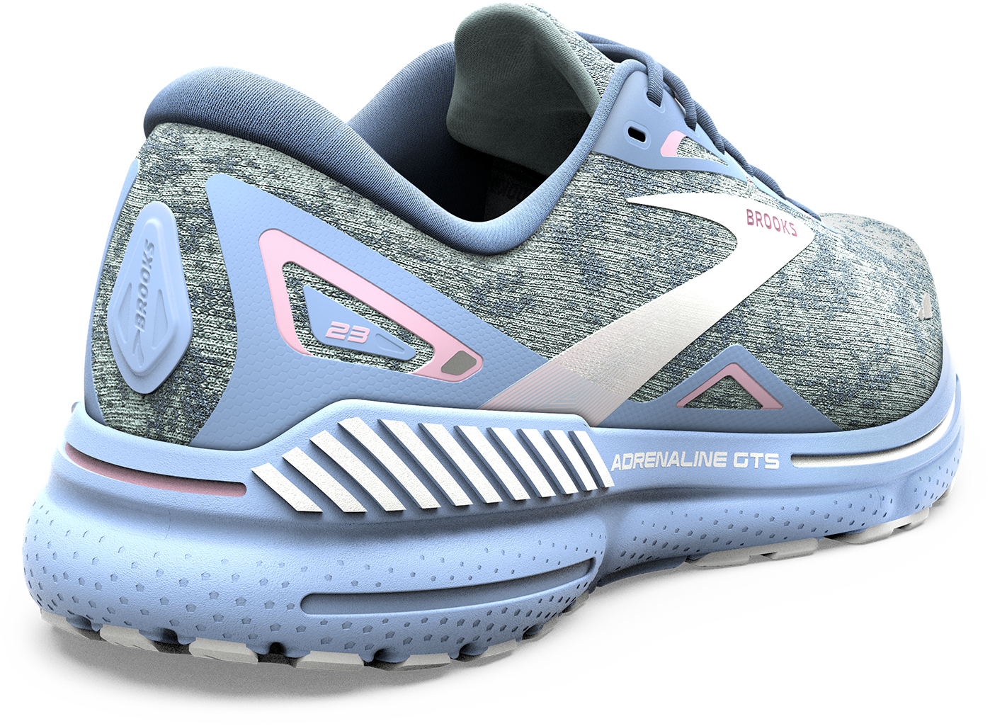 Women's Running Shoes Adrenaline GTS 23 - Lightweight Supportive Sneakers for Jogging & Training (Blue/Open Air/Pink) | Perfect for Road Running, Gym Workouts & Daily Walking