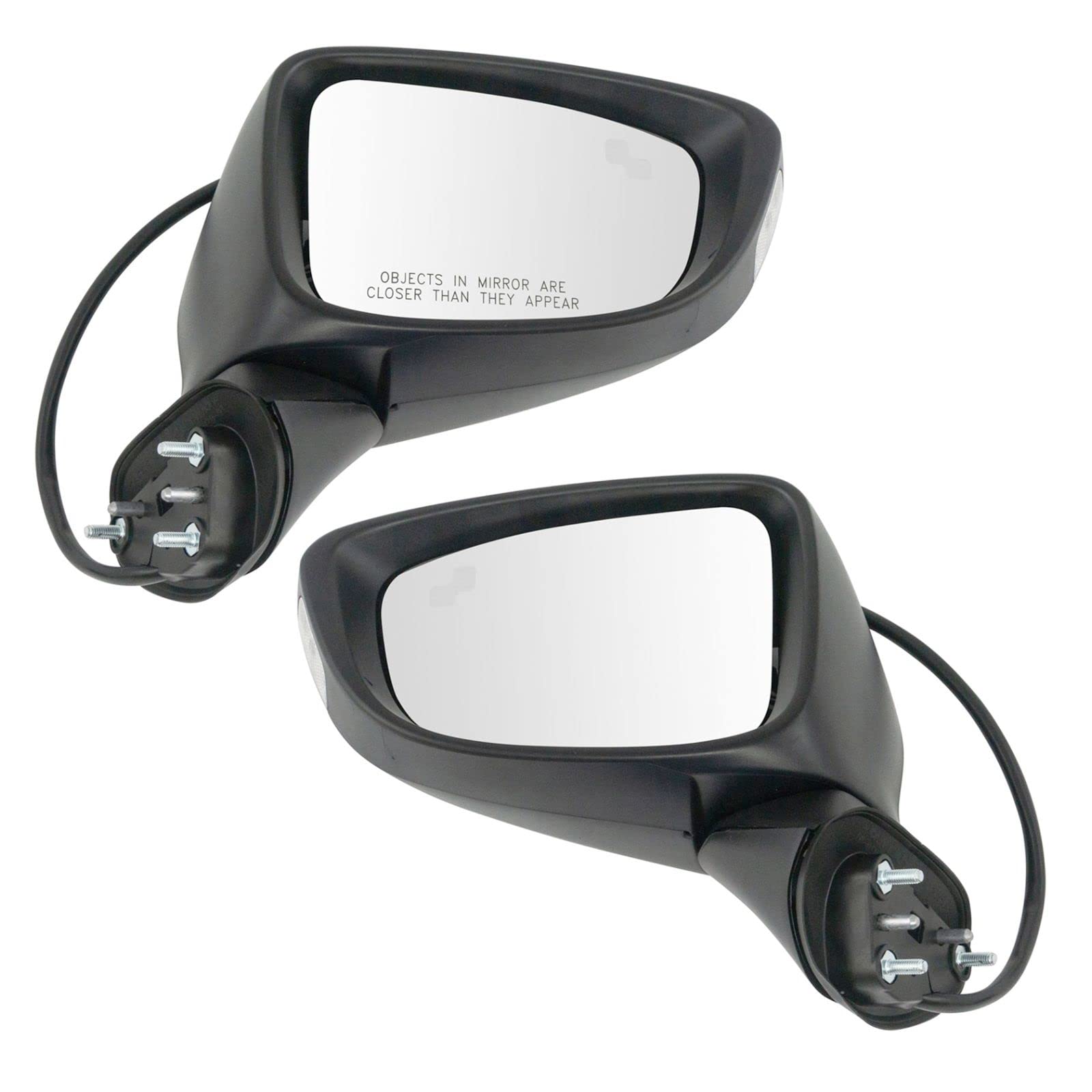 2014-2016 Mazda 6 Side Mirror Set - Driver & Passenger Replacement Mirrors with Blind Spot Indicator (Non-Heated) - Compatible with MA1320187 & MA1321187 - Perfect for Parking Assistance & Enhanced Safety Driving