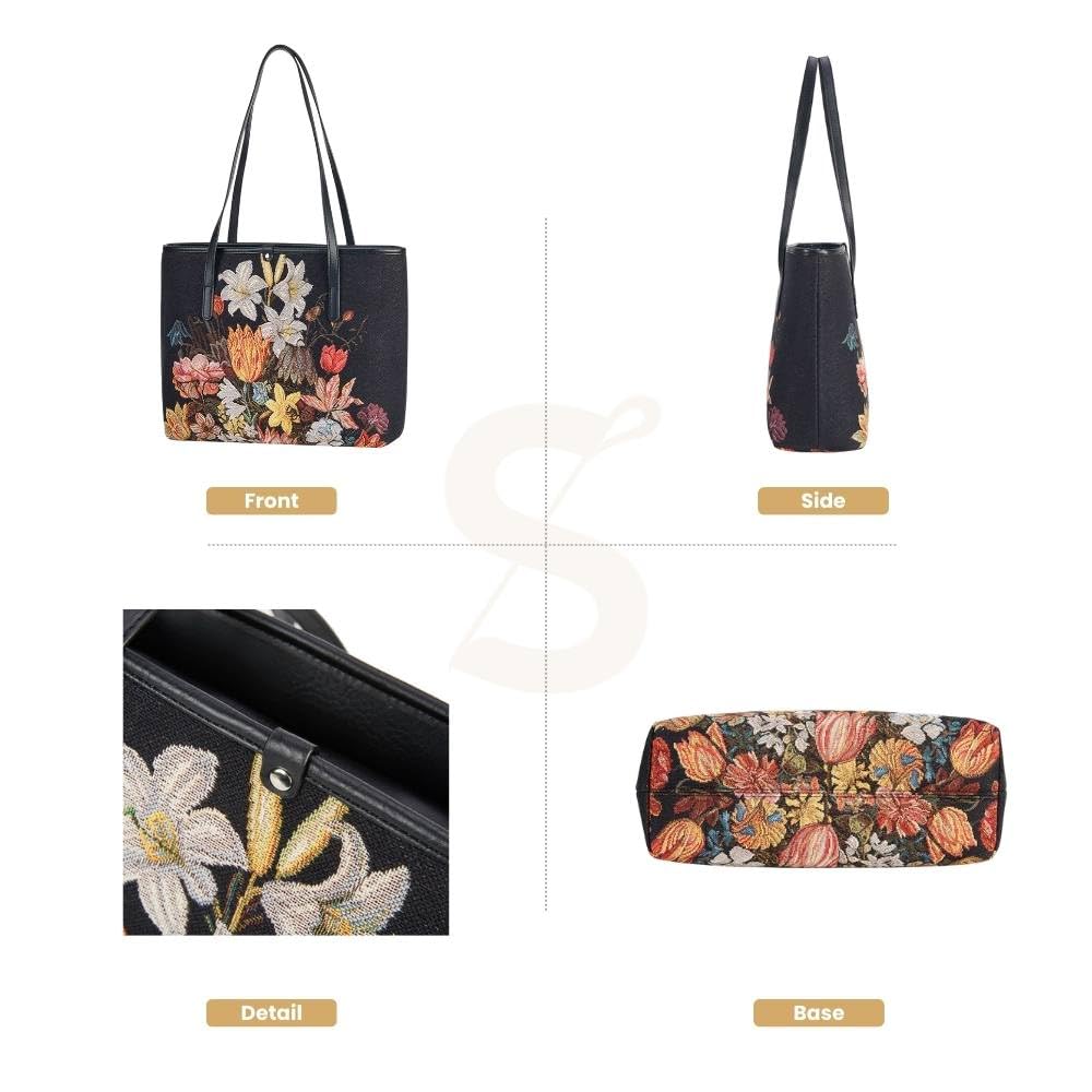 Signare Women's Tapestry Shoulder Tote Bag - Stylish & Durable Handbag for Work, Travel & Everyday Use | Perfect for Office, Commute & Weekend Outings